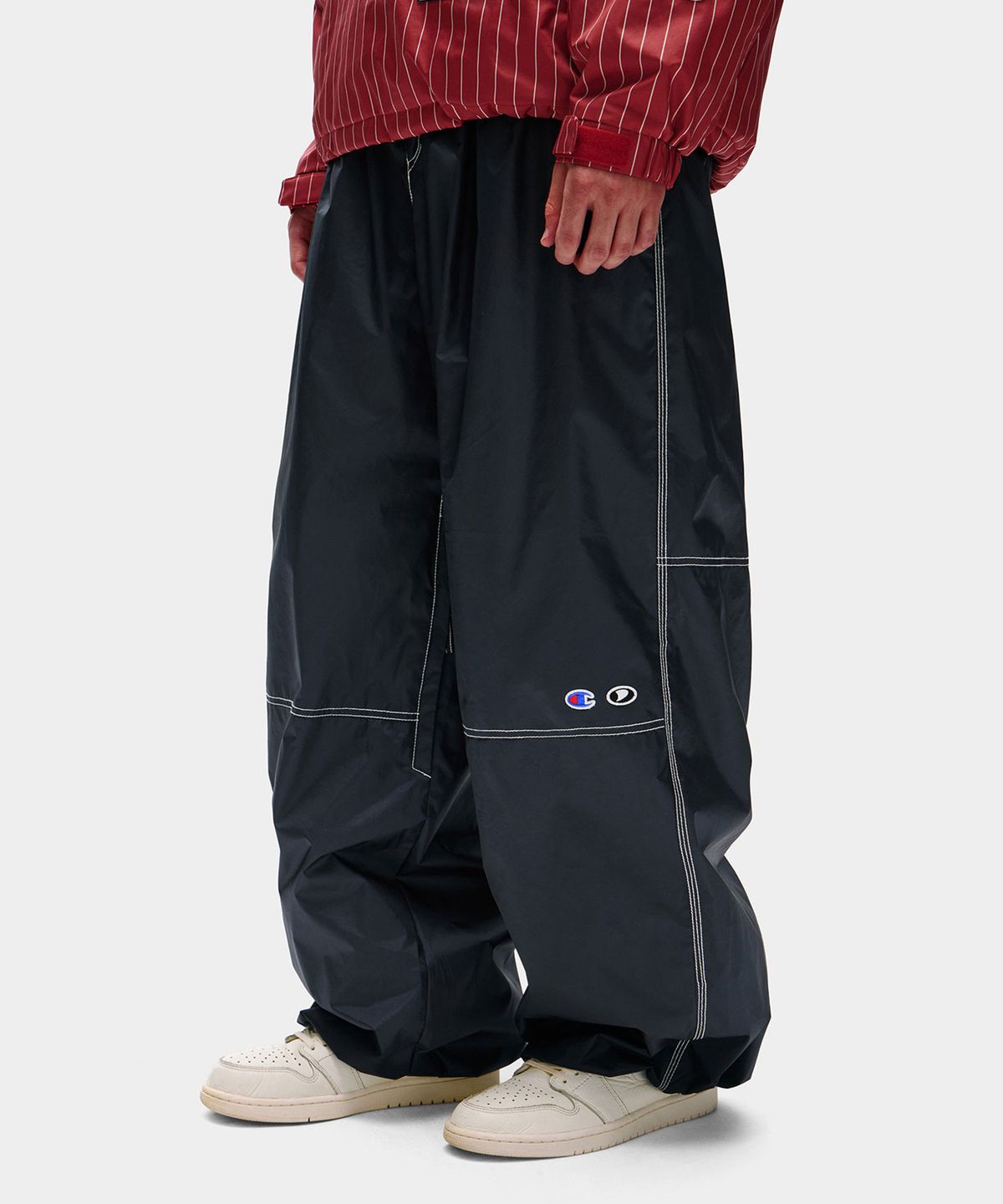 디미토(DIMITO) [CHAMPION x DIMITO] STITCH BANDED PANTS (WIDE FIT LV.2) DEEP NAVY