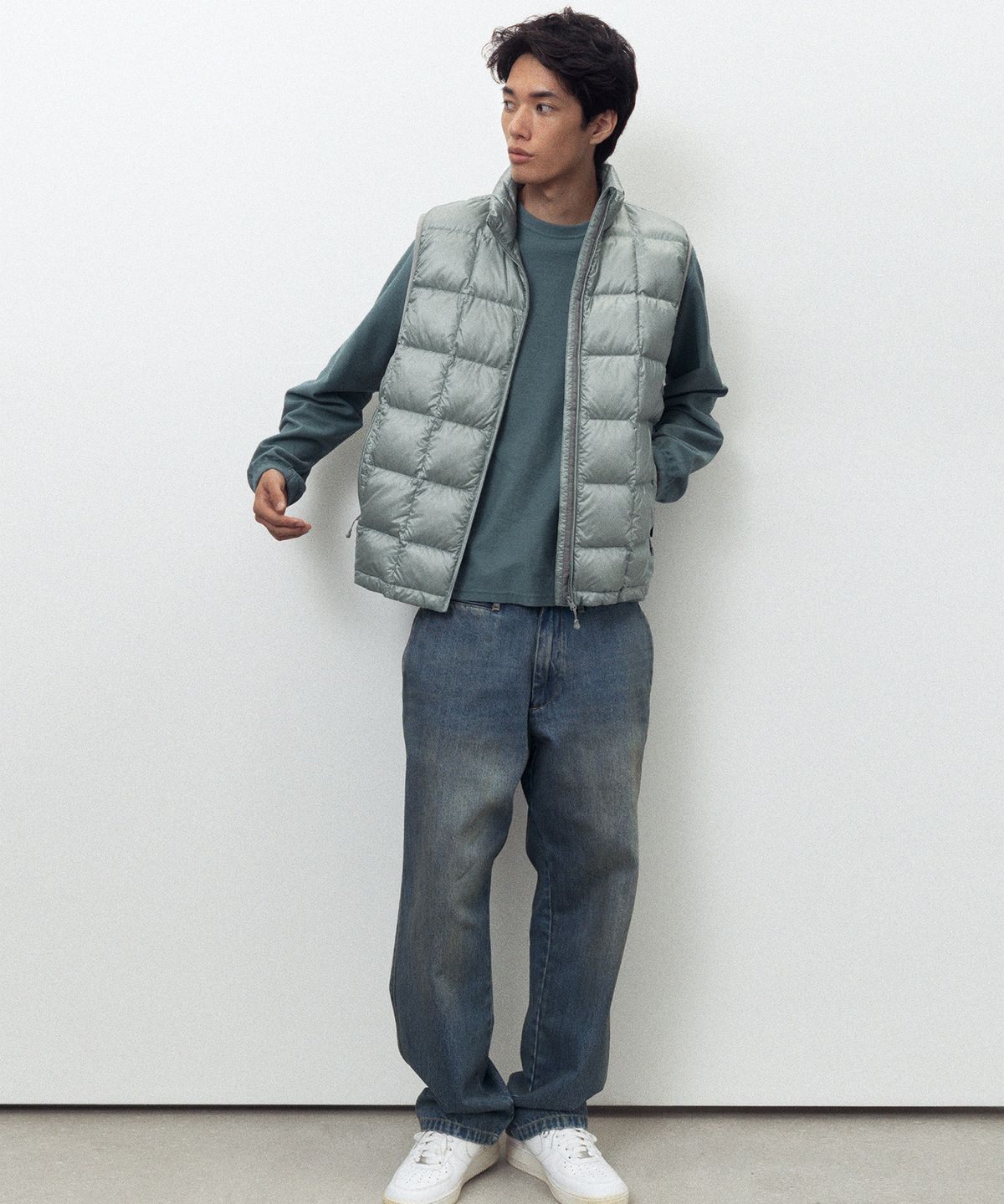 디스이즈네버댓(THISISNEVERTHAT) PERTEX Vik LT Down Vest Grey