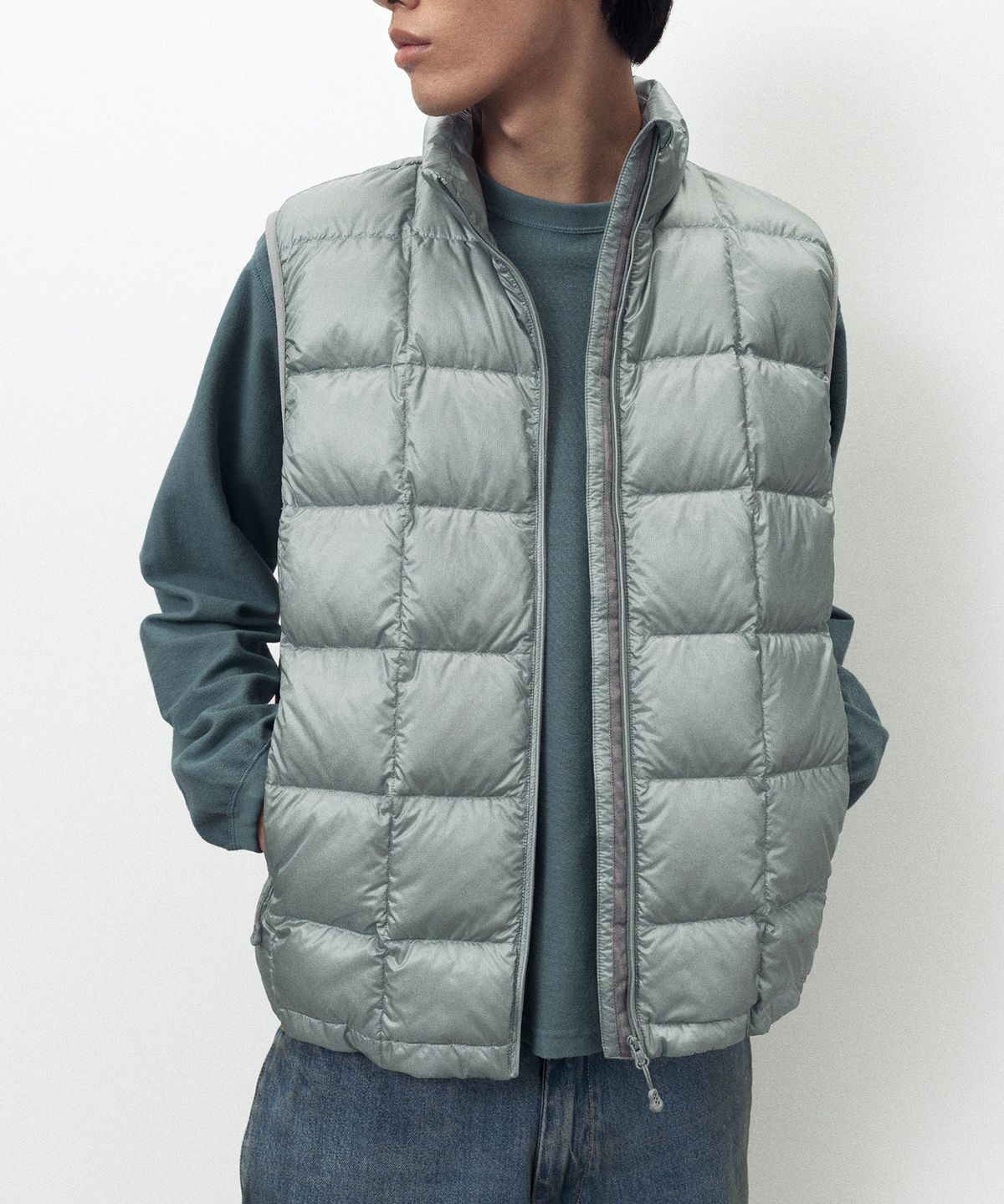 디스이즈네버댓(THISISNEVERTHAT) PERTEX Vik LT Down Vest Grey