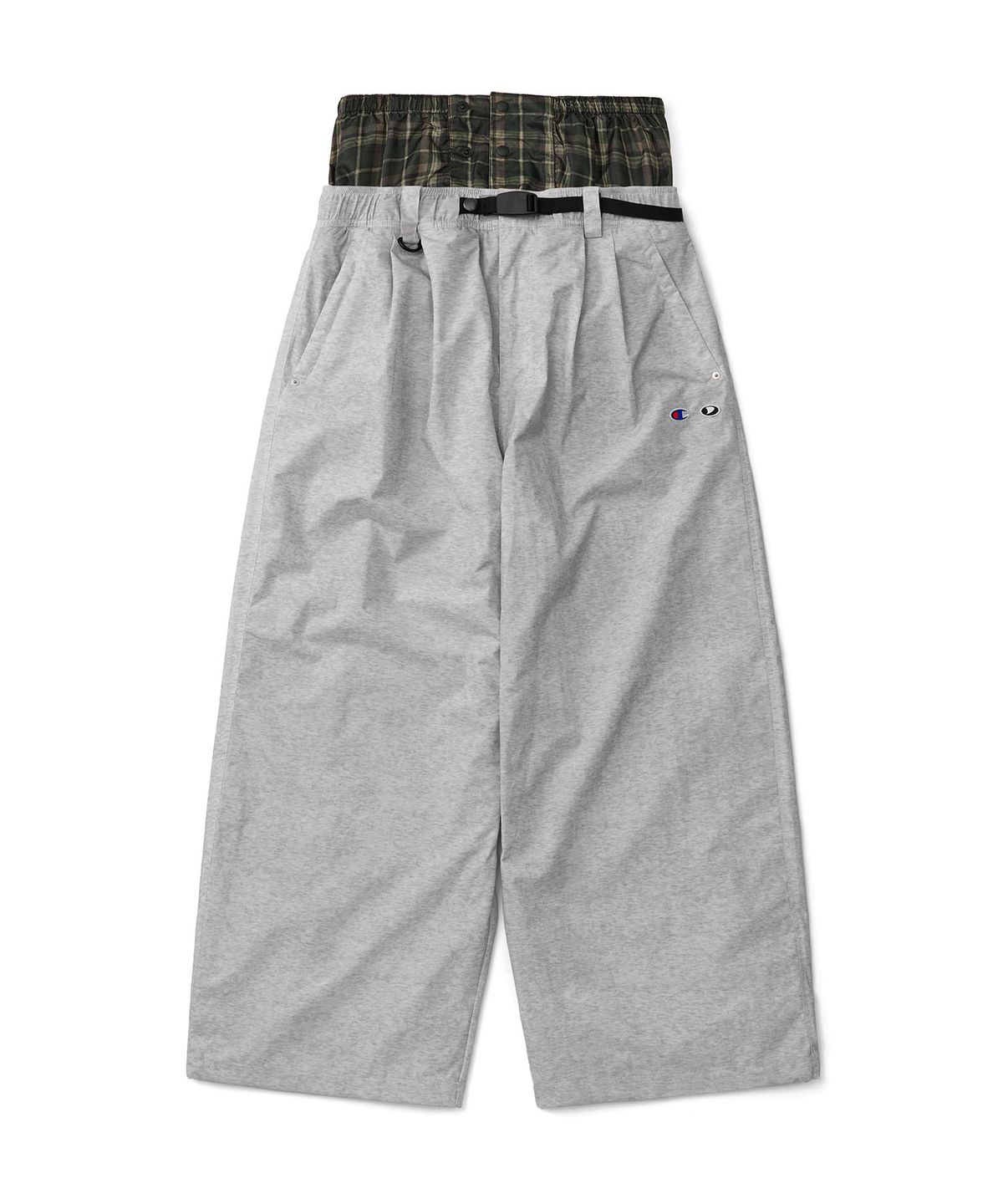 디미토(DIMITO) [CHAMPION x DIMITO] C-LOGO BASIC PANTS (WIDE FIT LV.2) SILVER GREY