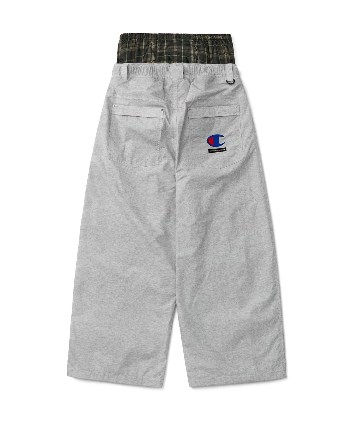 디미토(DIMITO) [CHAMPION x DIMITO] C-LOGO BASIC PANTS (WIDE FIT LV.2) SILVER GREY