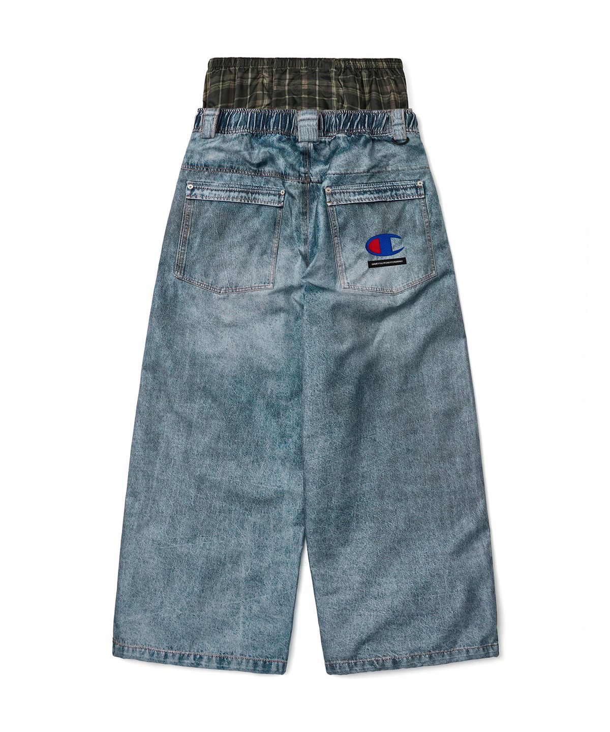 디미토(DIMITO) [CHAMPION x DIMITO] C-LOGO BASIC PANTS (WIDE FIT LV.2) LIGHT BLUE