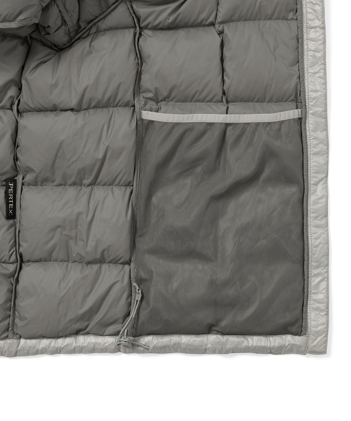 디스이즈네버댓(THISISNEVERTHAT) PERTEX Vik Hooded LT Down Jacket Grey