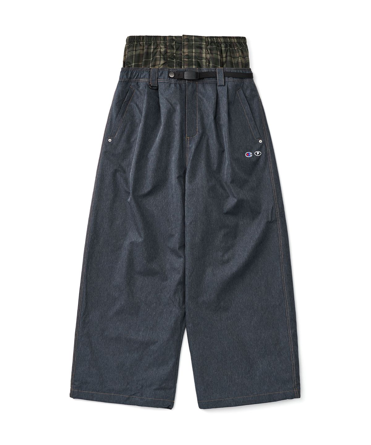 디미토(DIMITO) [CHAMPION x DIMITO] C-LOGO BASIC PANTS (WIDE FIT LV.2) DEEP BLUE
