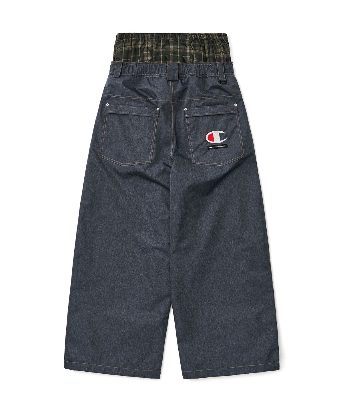 디미토(DIMITO) [CHAMPION x DIMITO] C-LOGO BASIC PANTS (WIDE FIT LV.2) DEEP BLUE