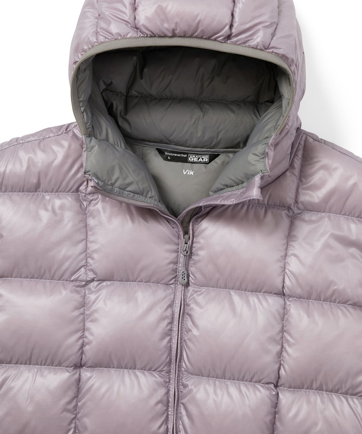 디스이즈네버댓(THISISNEVERTHAT) PERTEX Vik Hooded LT Down Jacket Dusty Pink