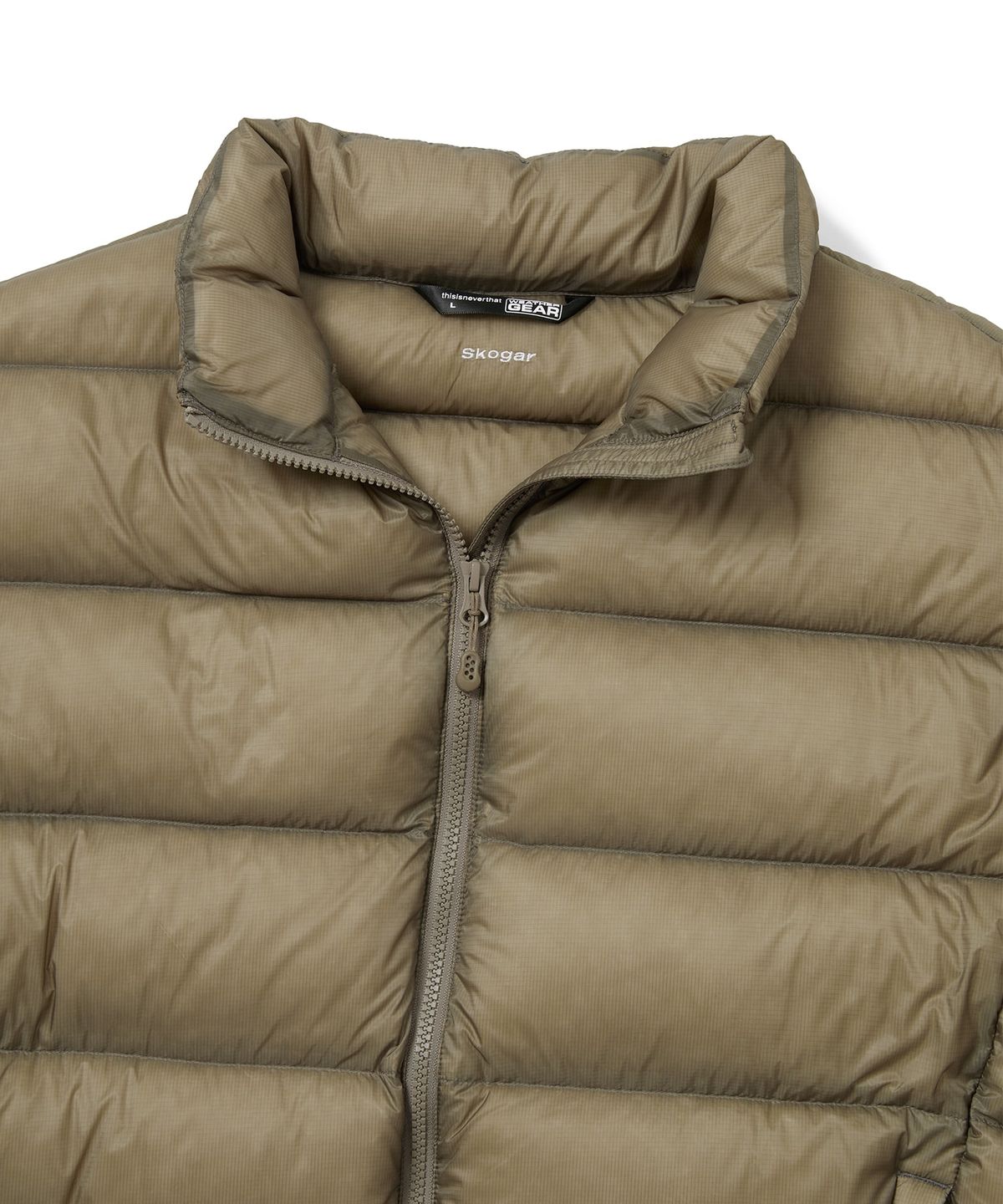 디스이즈네버댓(THISISNEVERTHAT) Skogar MID Down Jacket Light Beige