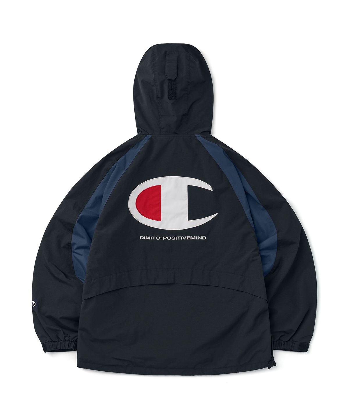 디미토(DIMITO) [CHAMPION x DIMITO] VARSITY ANORAK TRACK JACKET DEEP NAVY