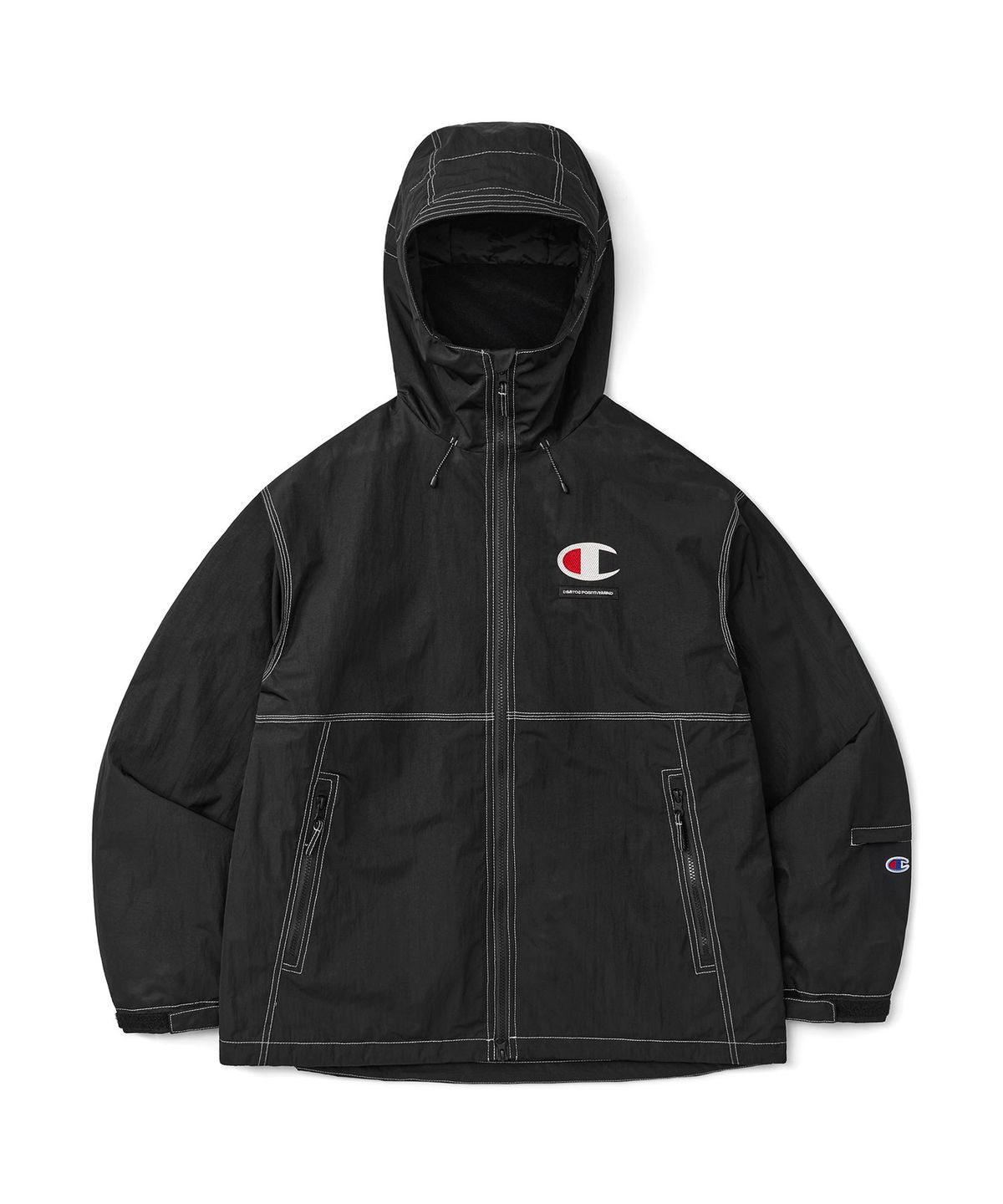 디미토(DIMITO) [CHAMPION x DIMITO] C-LOGO STITCHED JACKET BLACK