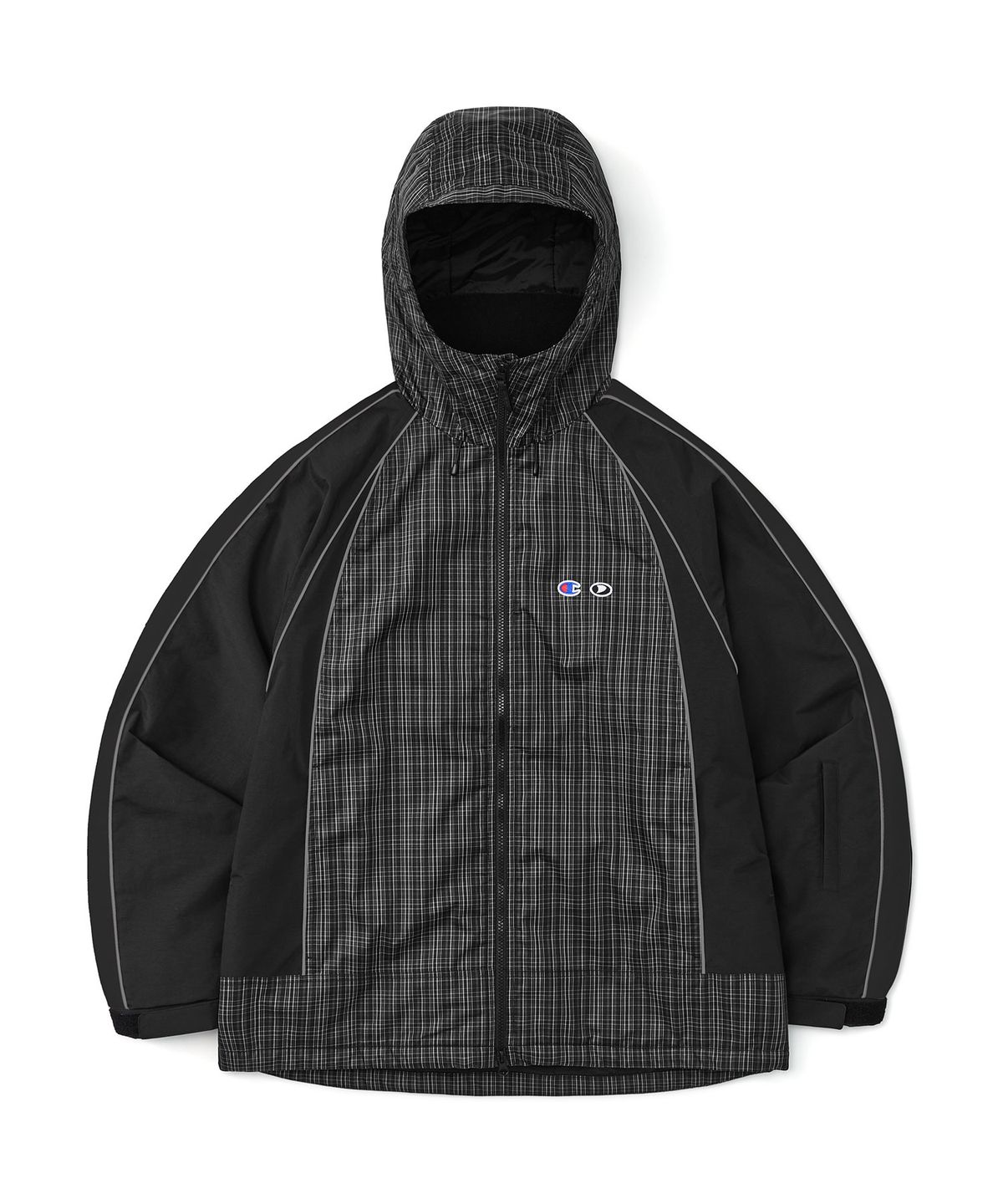 디미토(DIMITO) [CHAMPION x DIMITO] HERITAGE BLOCK LINE JACKET MONO CHECK