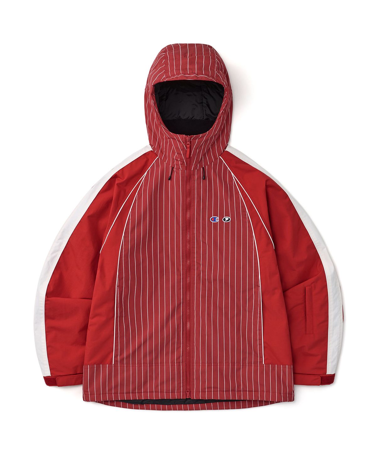 디미토(DIMITO) [CHAMPION x DIMITO] HERITAGE BLOCK LINE JACKET STRIPE RED