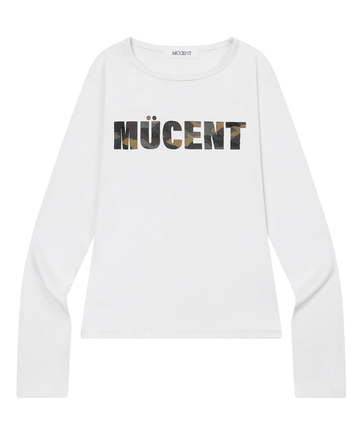 무센트(MUCENT) 록스 카모 슬림핏 롱 슬리브 티 (2컬러)