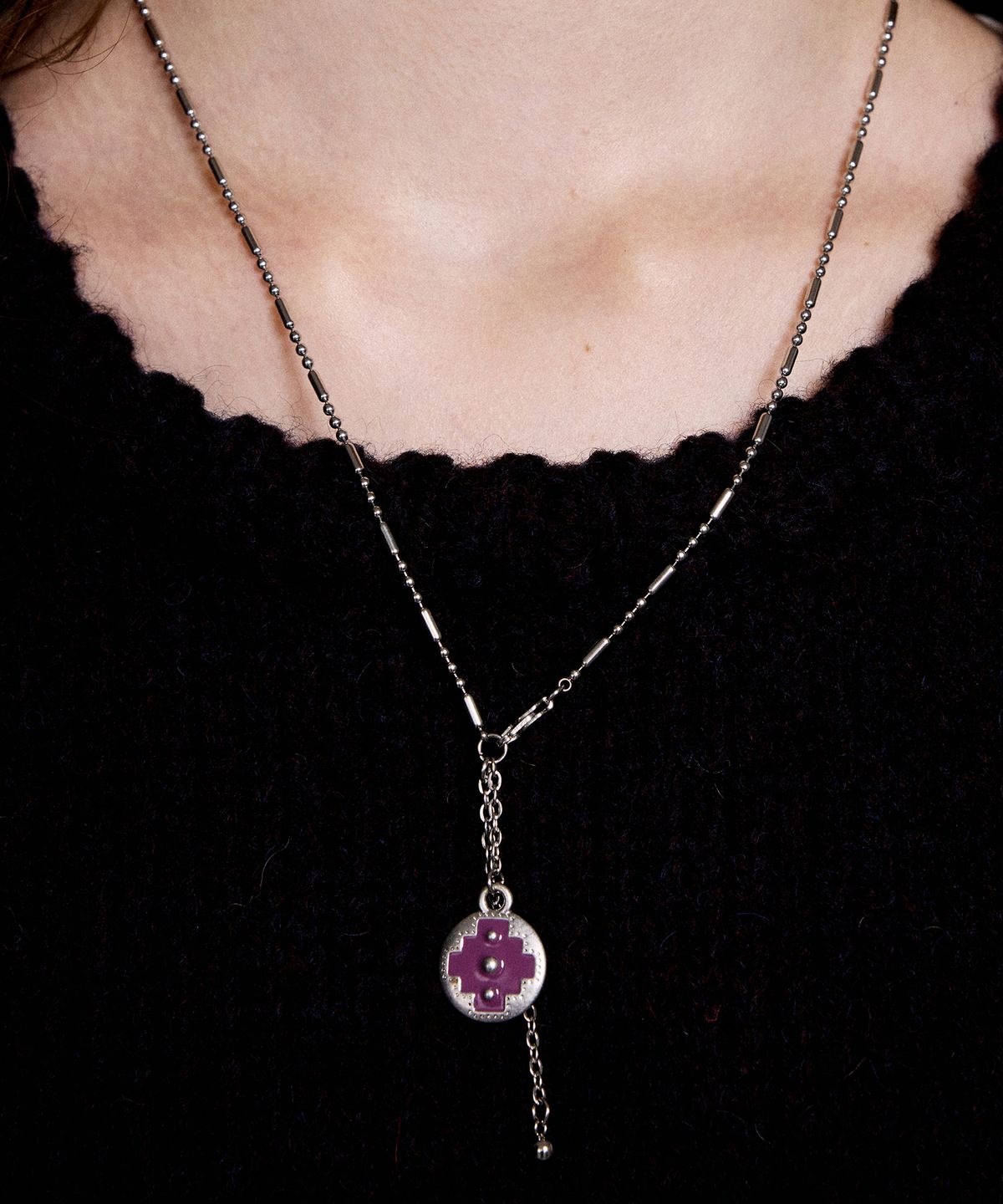 엔프프(NFF) lumen necklace-mauve