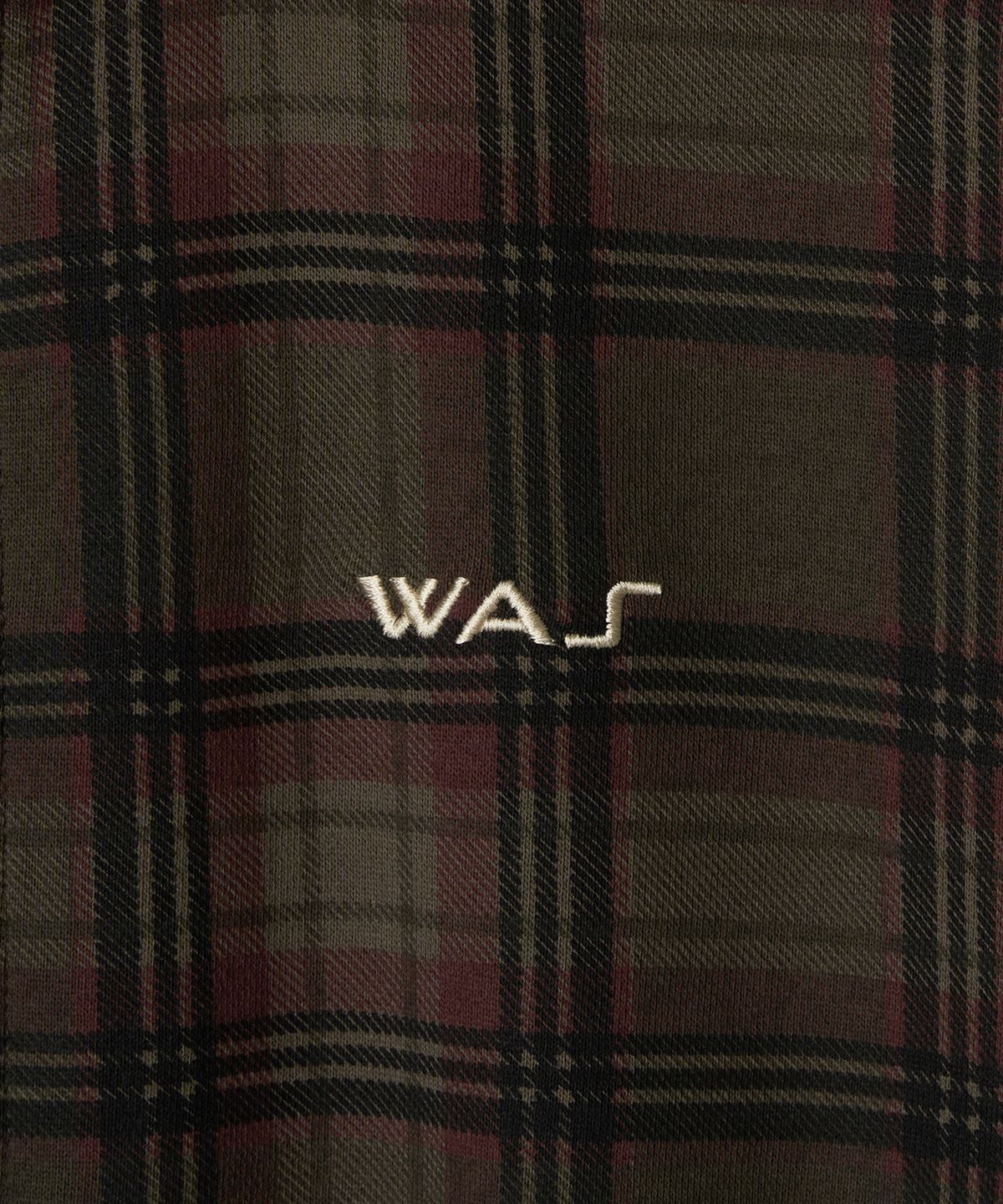 워즈(WAS) WAS 체크 트랙탑 (올리브)