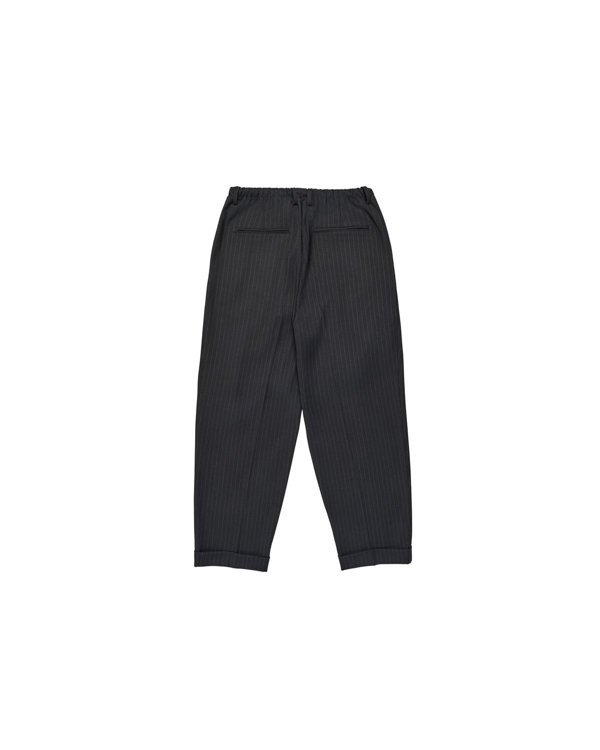 구보(GUVO) Stripe banding slacks Black