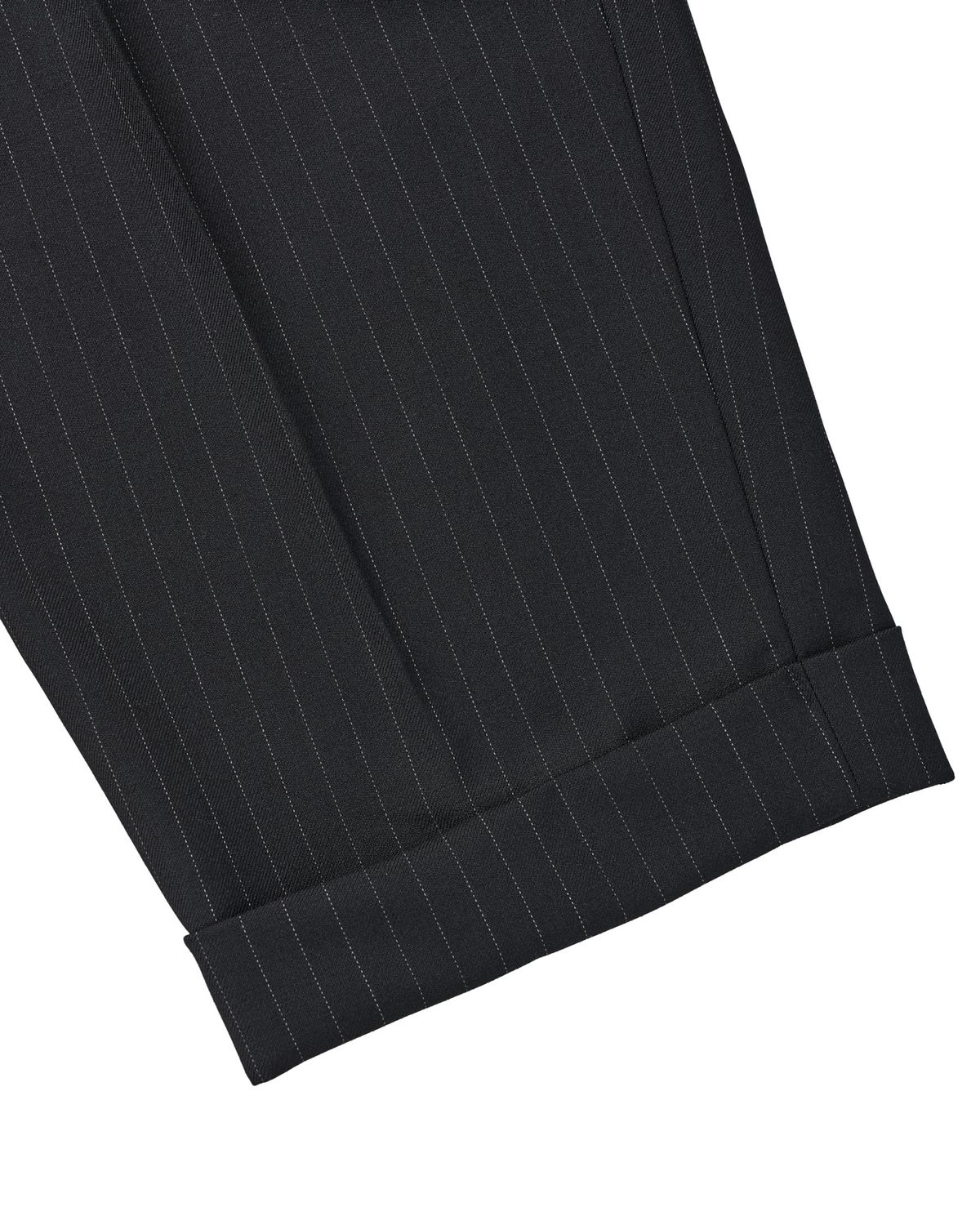 구보(GUVO) Stripe banding slacks Black