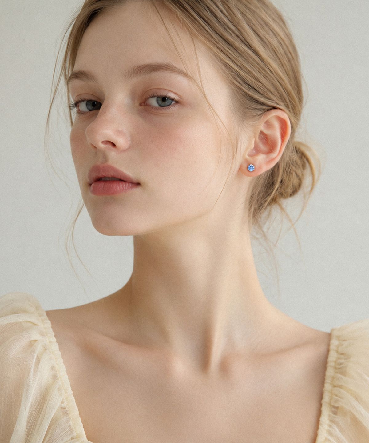 바이브나인(Vibe9) V9 Essential 35 Round Stud Earrings