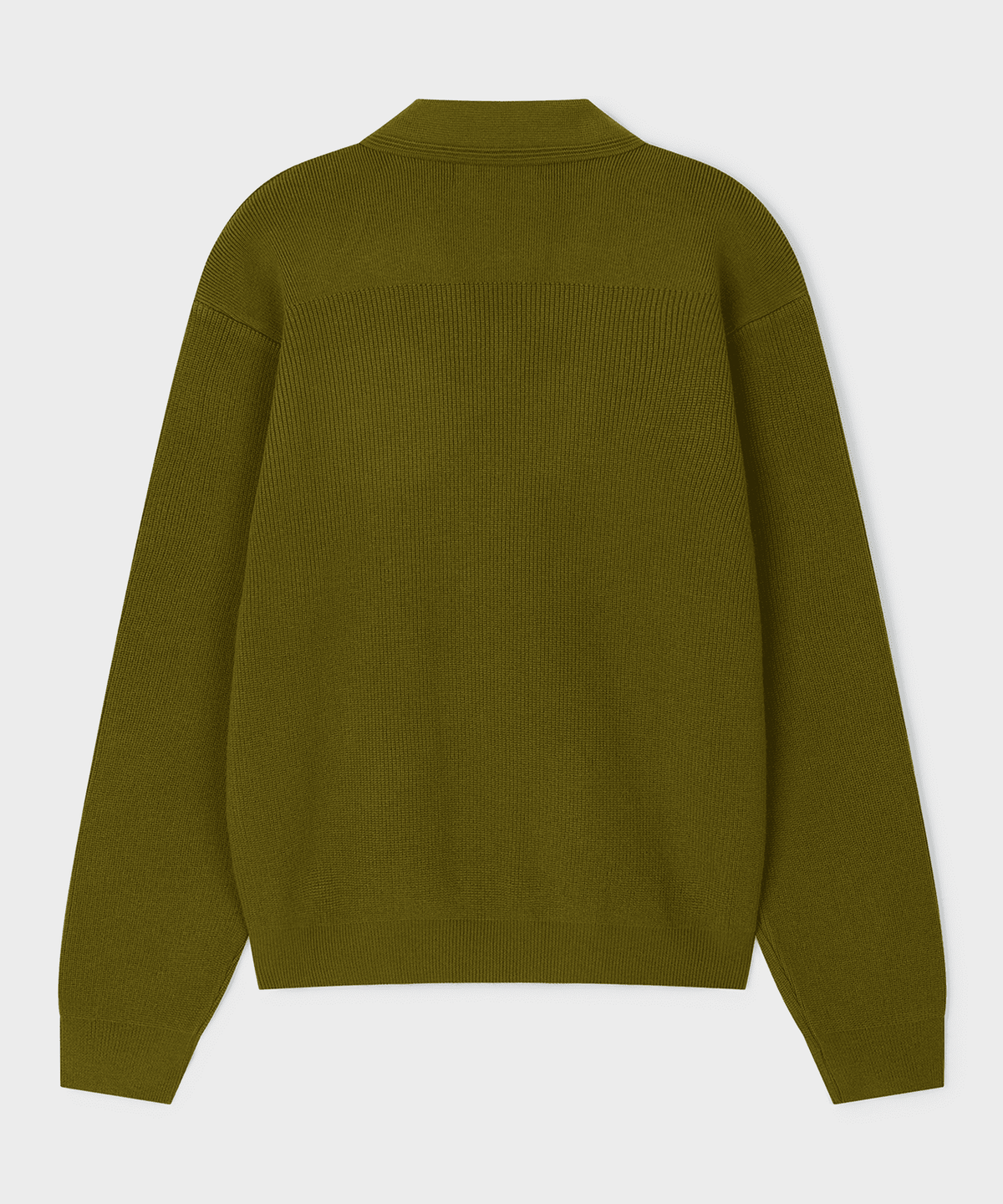 언지미크(UNGIMMICK) JOHNNY COLLAR SWEATER (OLIVE)