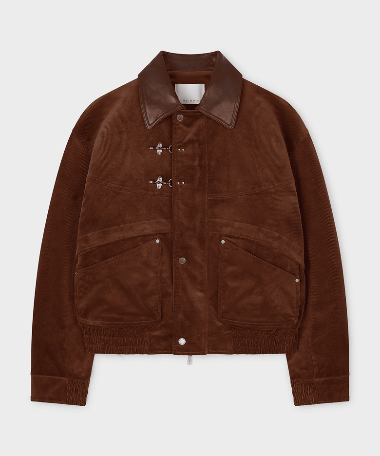 FIREMAN CORDUROY QUILTED JACKET (CAMEL)