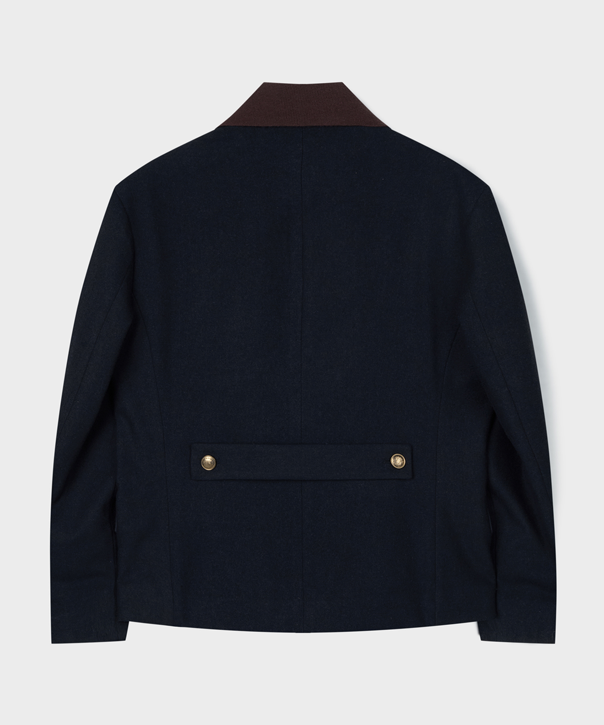 언지미크(UNGIMMICK) DOUBLE BREASTED WOOL JACKET (NAVY)