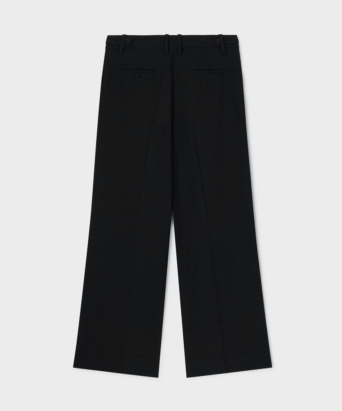 언지미크(UNGIMMICK) FLARED TAILORED TROUSERS (BLACK)