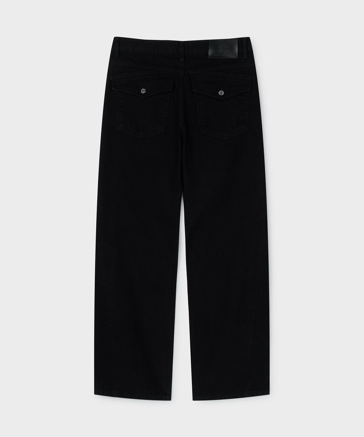 언지미크(UNGIMMICK) WIDE FLARED DENIM PANTS (BLACK)