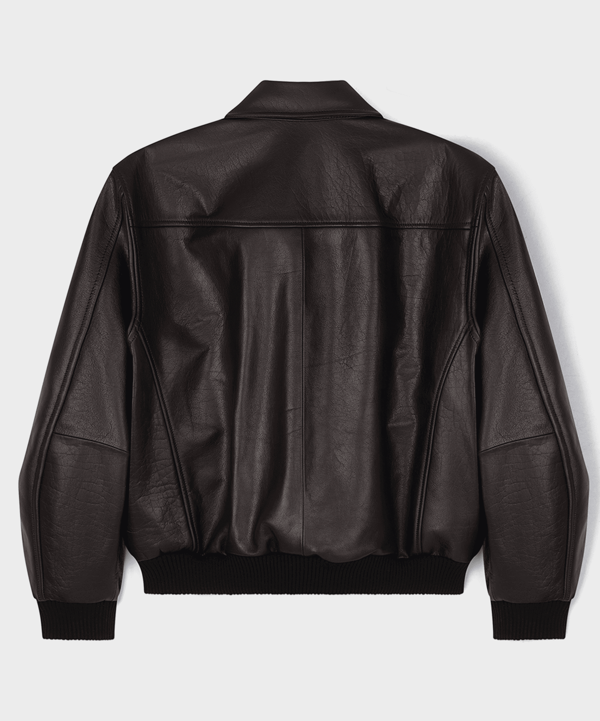 언지미크(UNGIMMICK) BUFFALO LEATHER BOMBER JACKET (BROWN / BUFFALO)