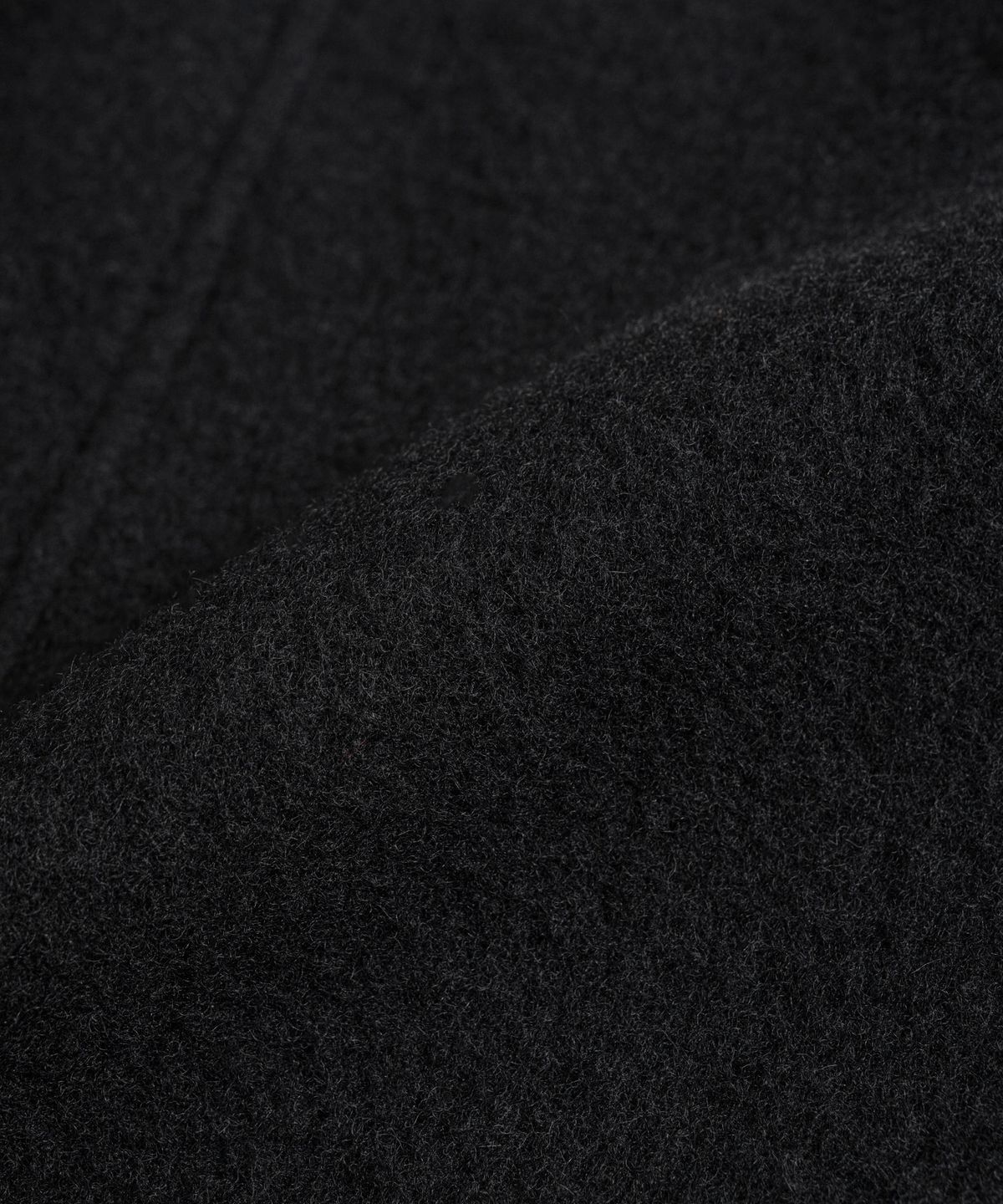 비헤비어(BEHEAVYER) BOILED WOOL NAVAL PEA COAT black
