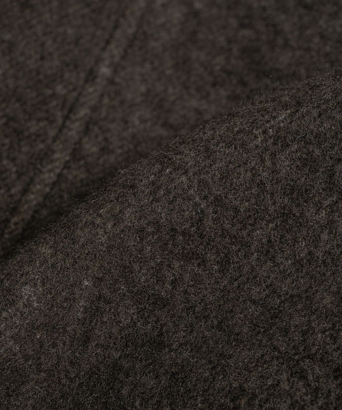 비헤비어(BEHEAVYER) BOILED WOOL NAVAL PEA COAT brown