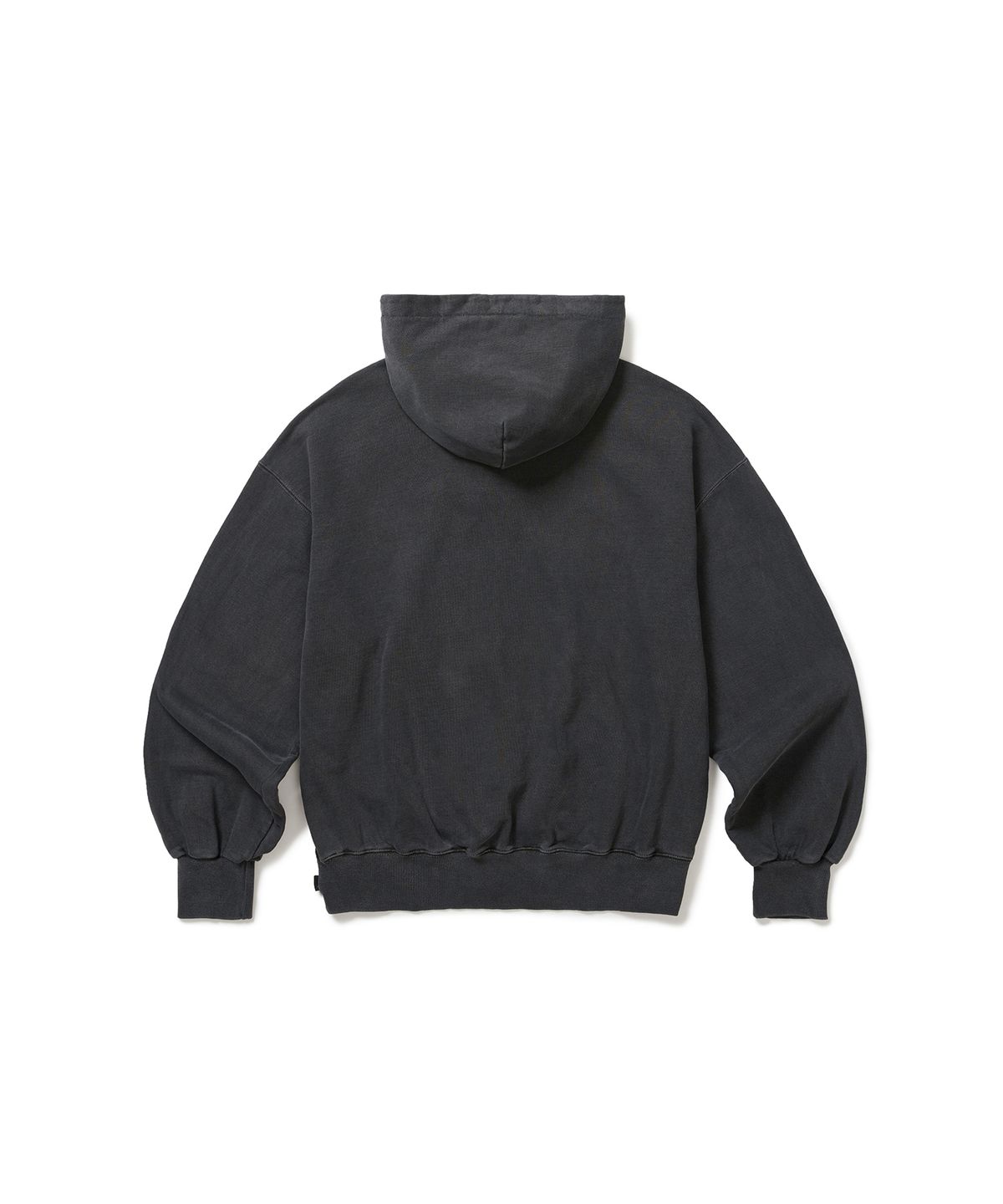 카락터(KARACTOR) Garment dyed button hoodie / Pigment charcoal