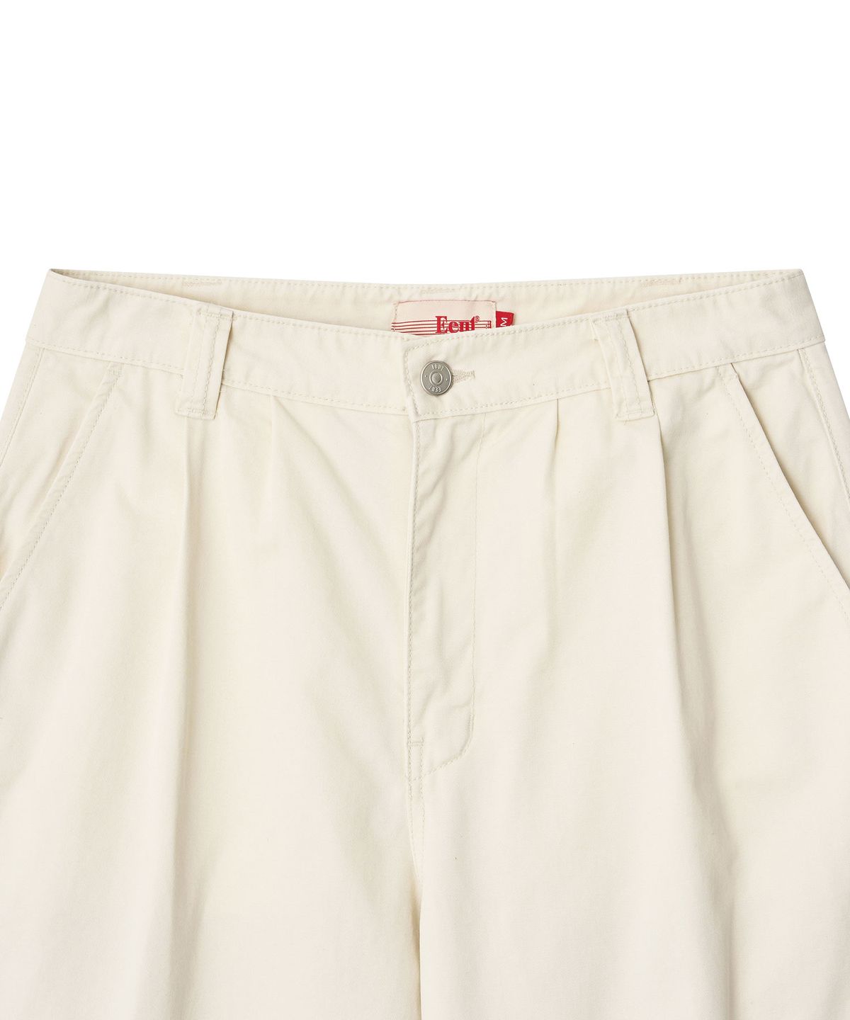 이우트(EEUT) TWO TUCK WORK PANTS / IVORY