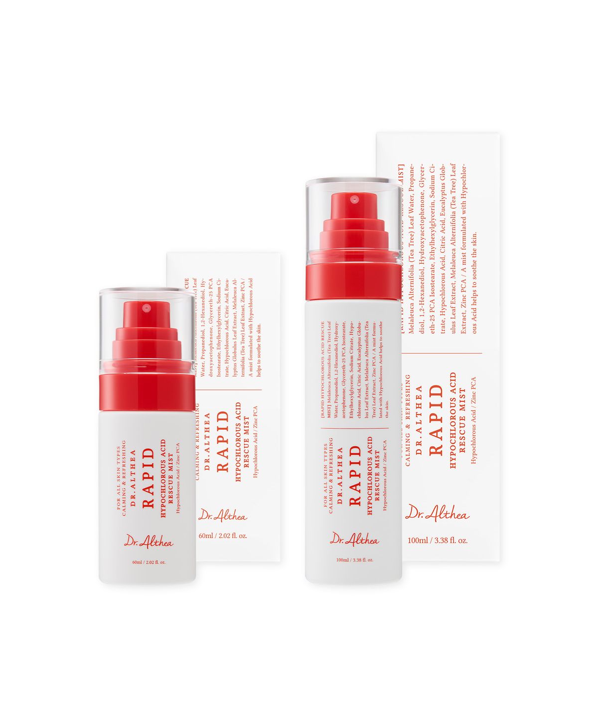 닥터엘시아(DR.ALTHEA) 래피드 하이포 클로로스 애씨드 레스큐 미스트 60ml +100ml