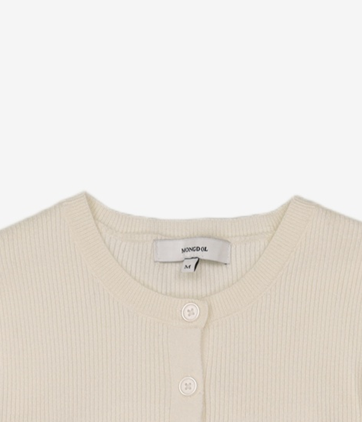 몽돌(MONGDOL) 골지 라운드넥 가디건 MDCD036_5 Colors M