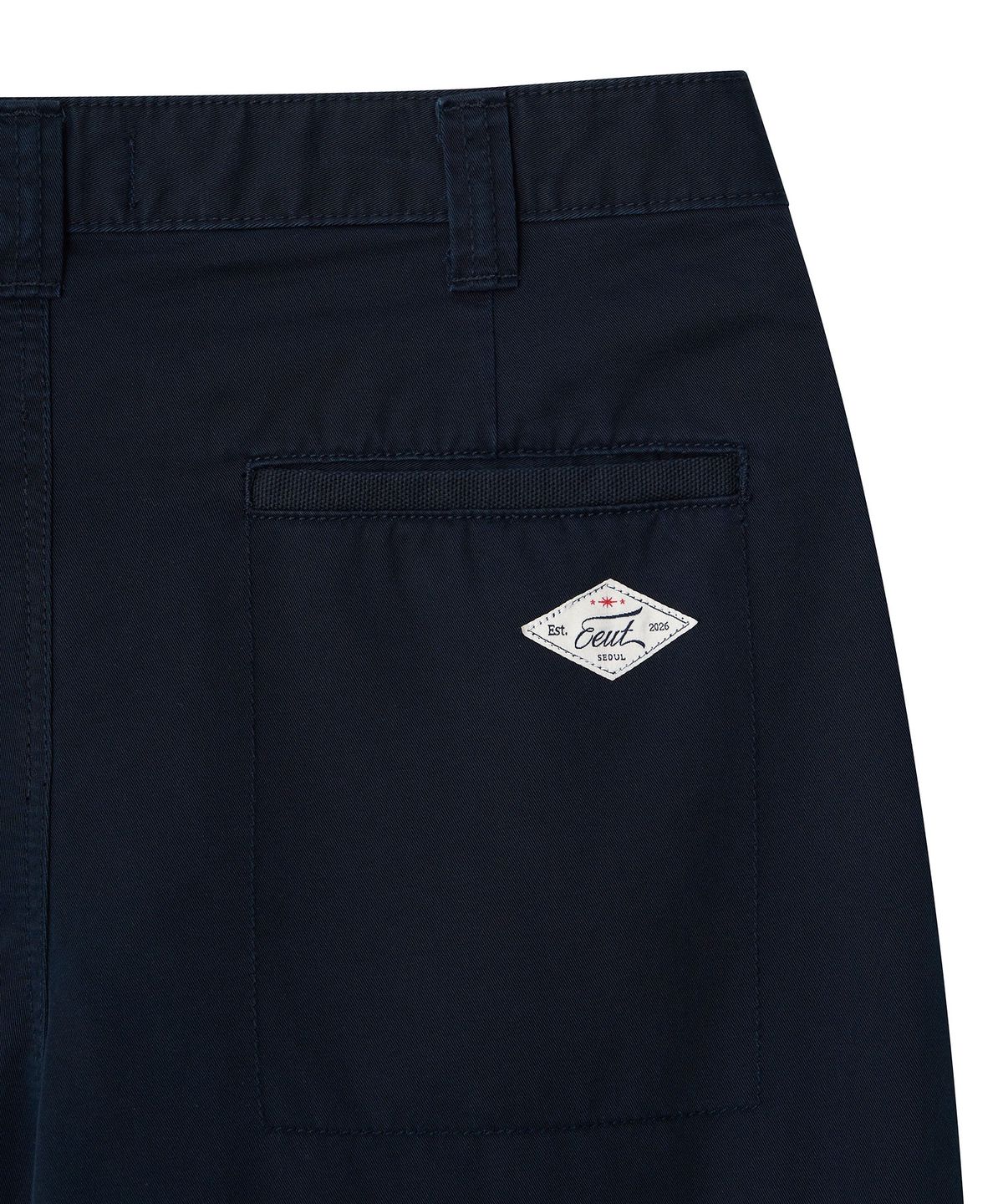 이우트(EEUT) TWO TUCK WORK PANTS / DARK NAVY