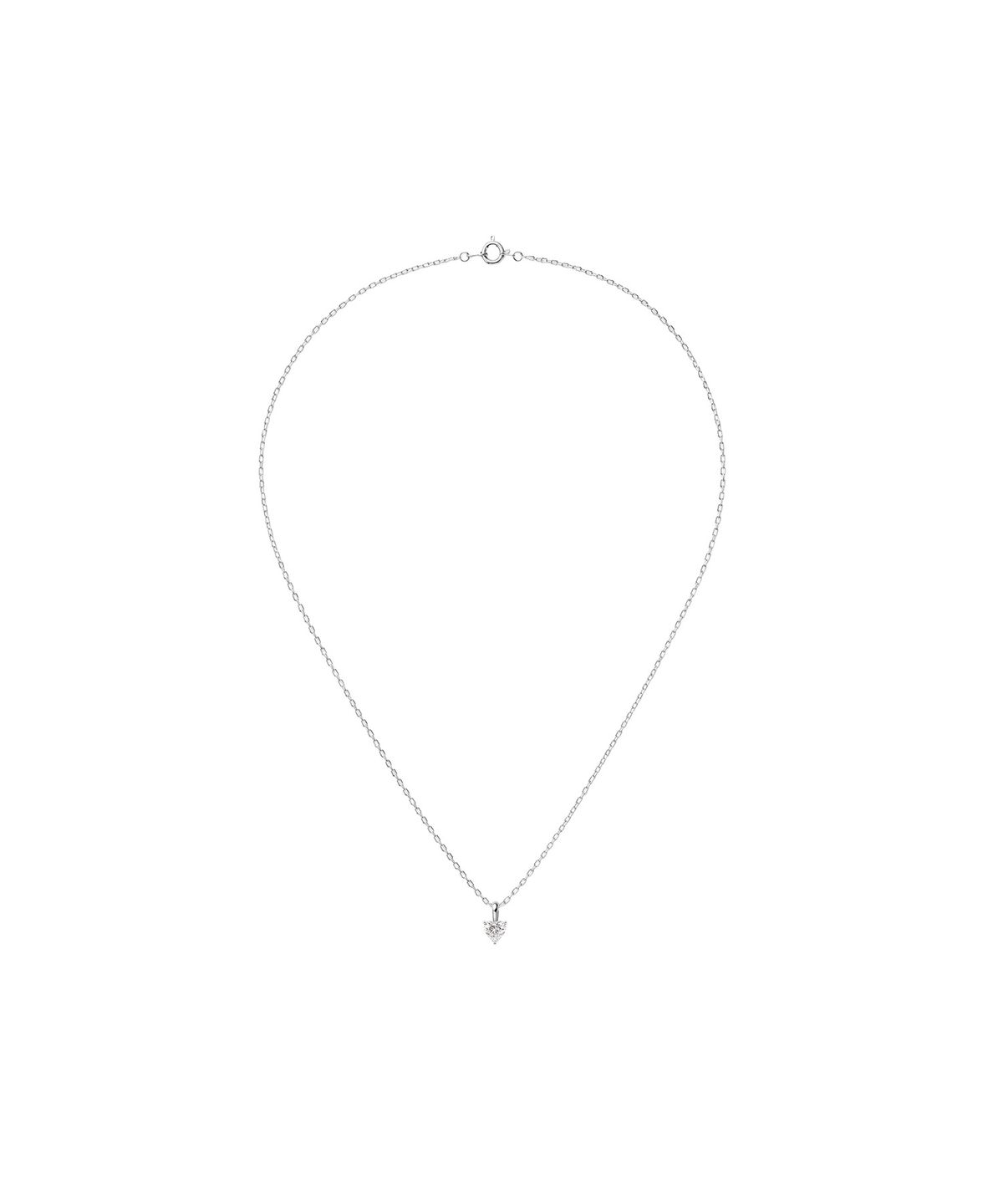 바이브나인(Vibe9) V9 Essential 42 Moissanite Heart Stud Necklace (0.3ct)
