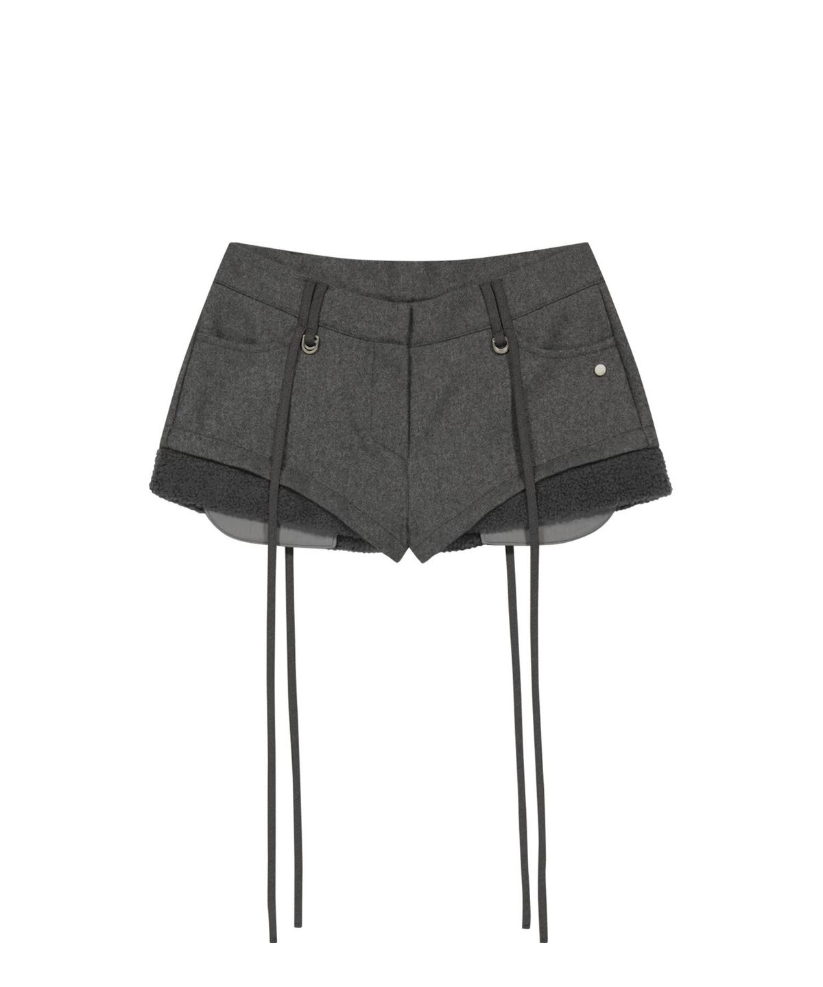 오호스(OJOS) Micro Wool Shorts / Grey