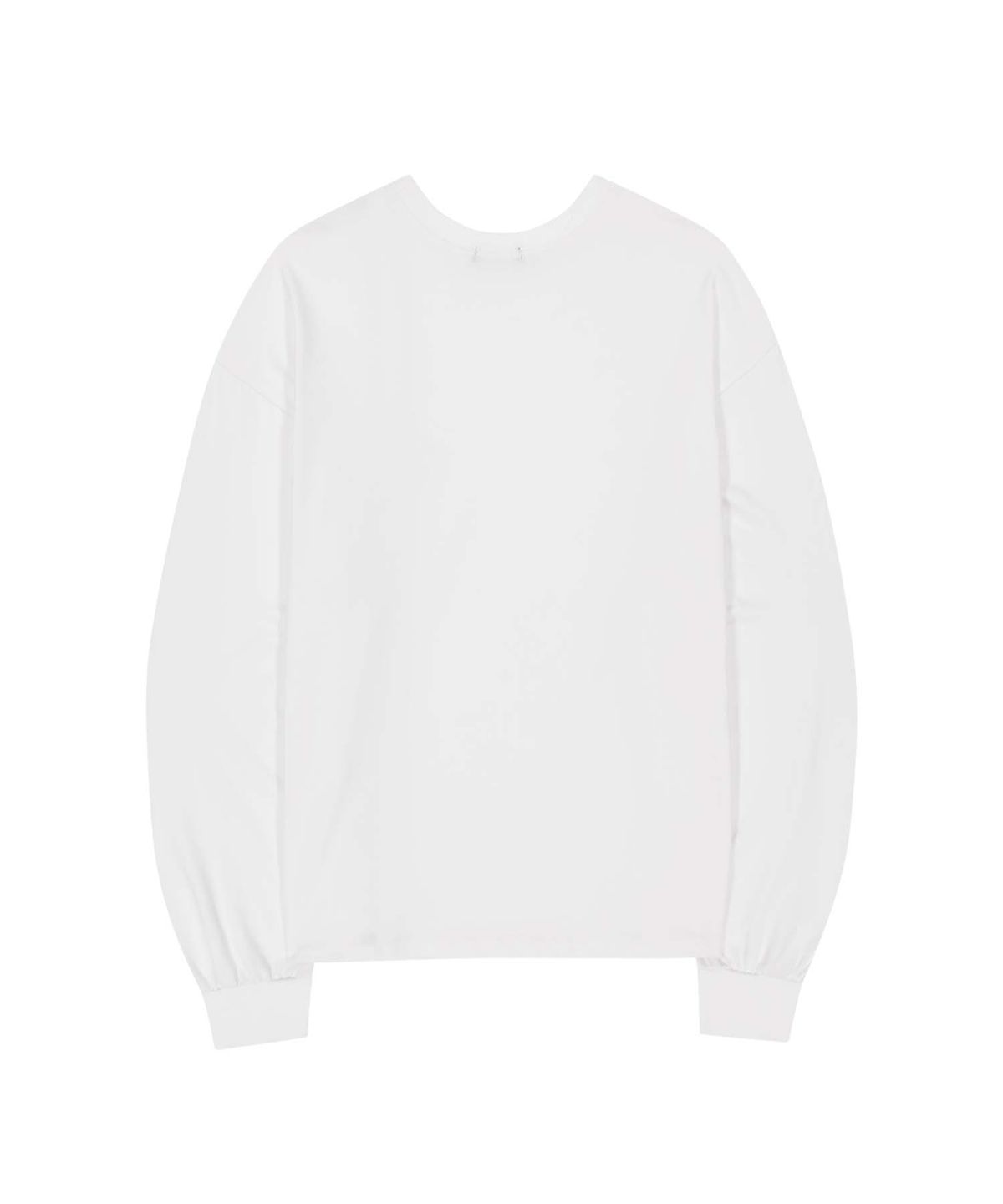 오호스(OJOS) Lace Track Patch Long Sleeve / Off White