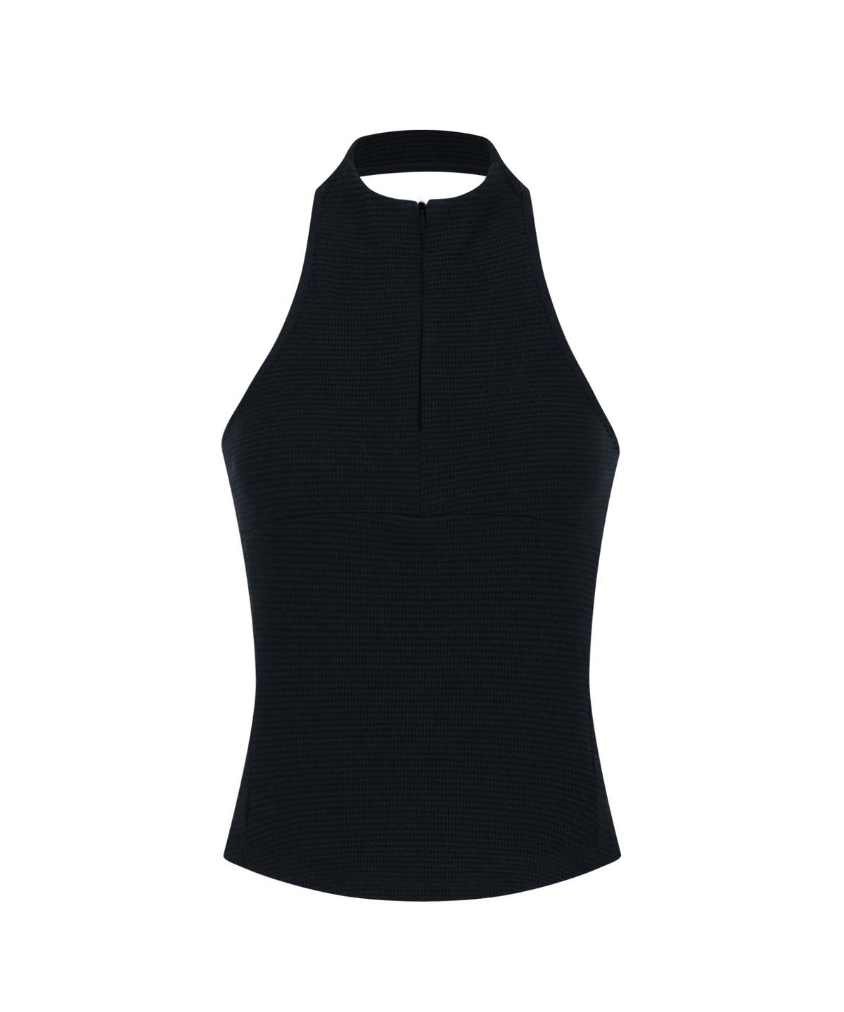 오호스(OJOS) Detachable Bolero Half Zip-up / Black