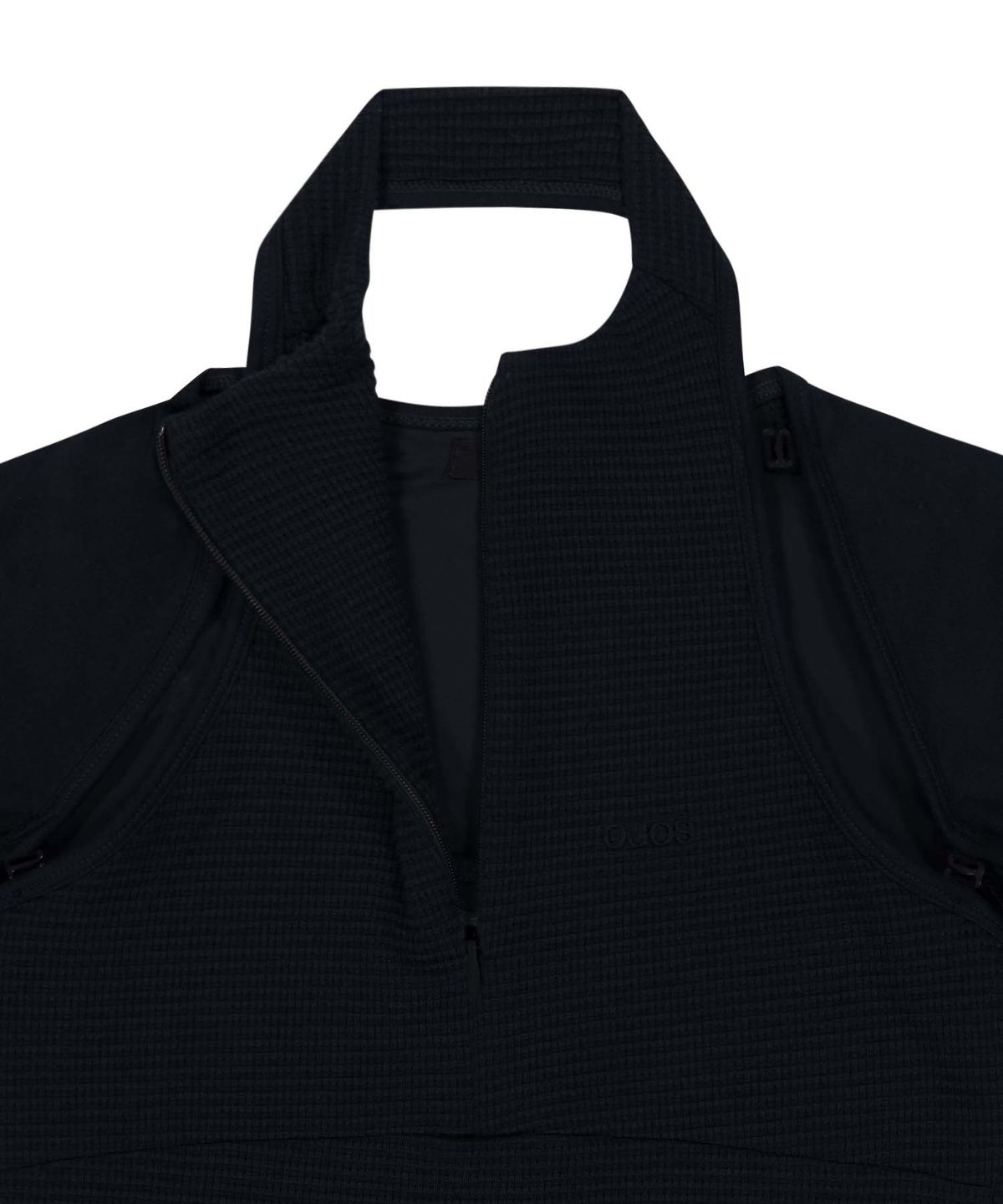 오호스(OJOS) Detachable Bolero Half Zip-up / Black