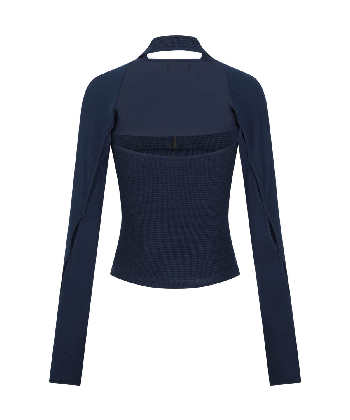 오호스(OJOS) Detachable Bolero Half Zip-up / Navy