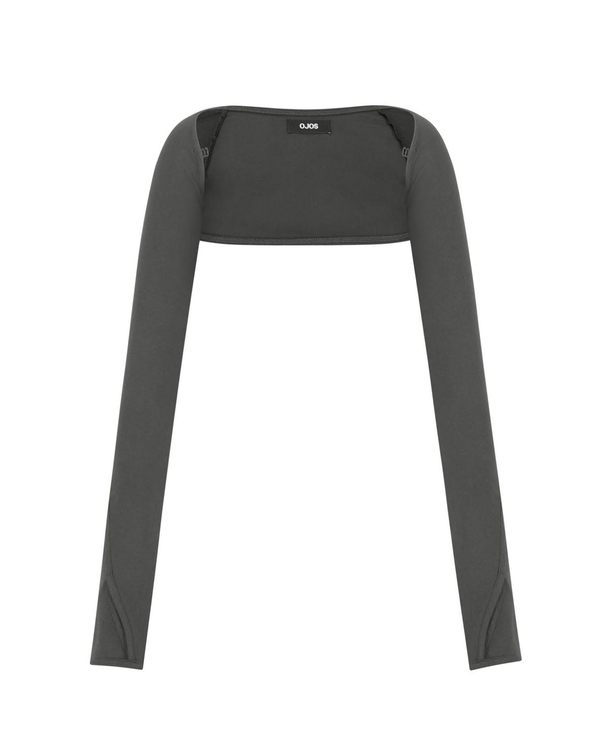 오호스(OJOS) Detachable Bolero Half Zip-up / Grey