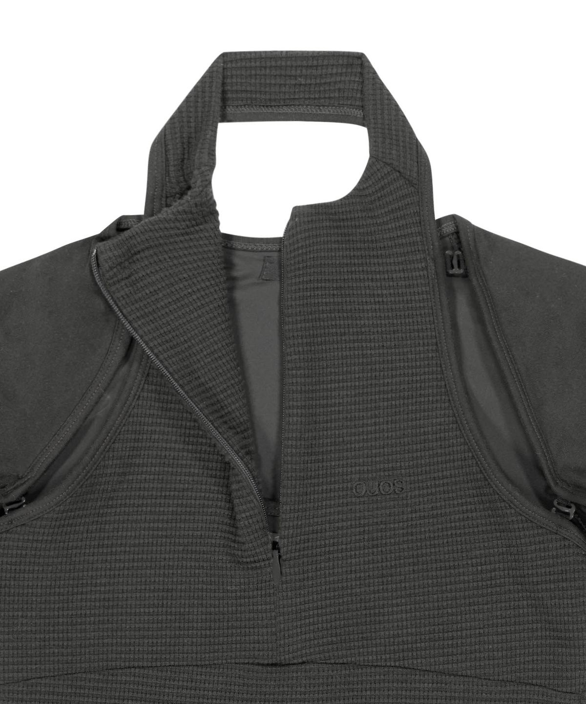 오호스(OJOS) Detachable Bolero Half Zip-up / Grey