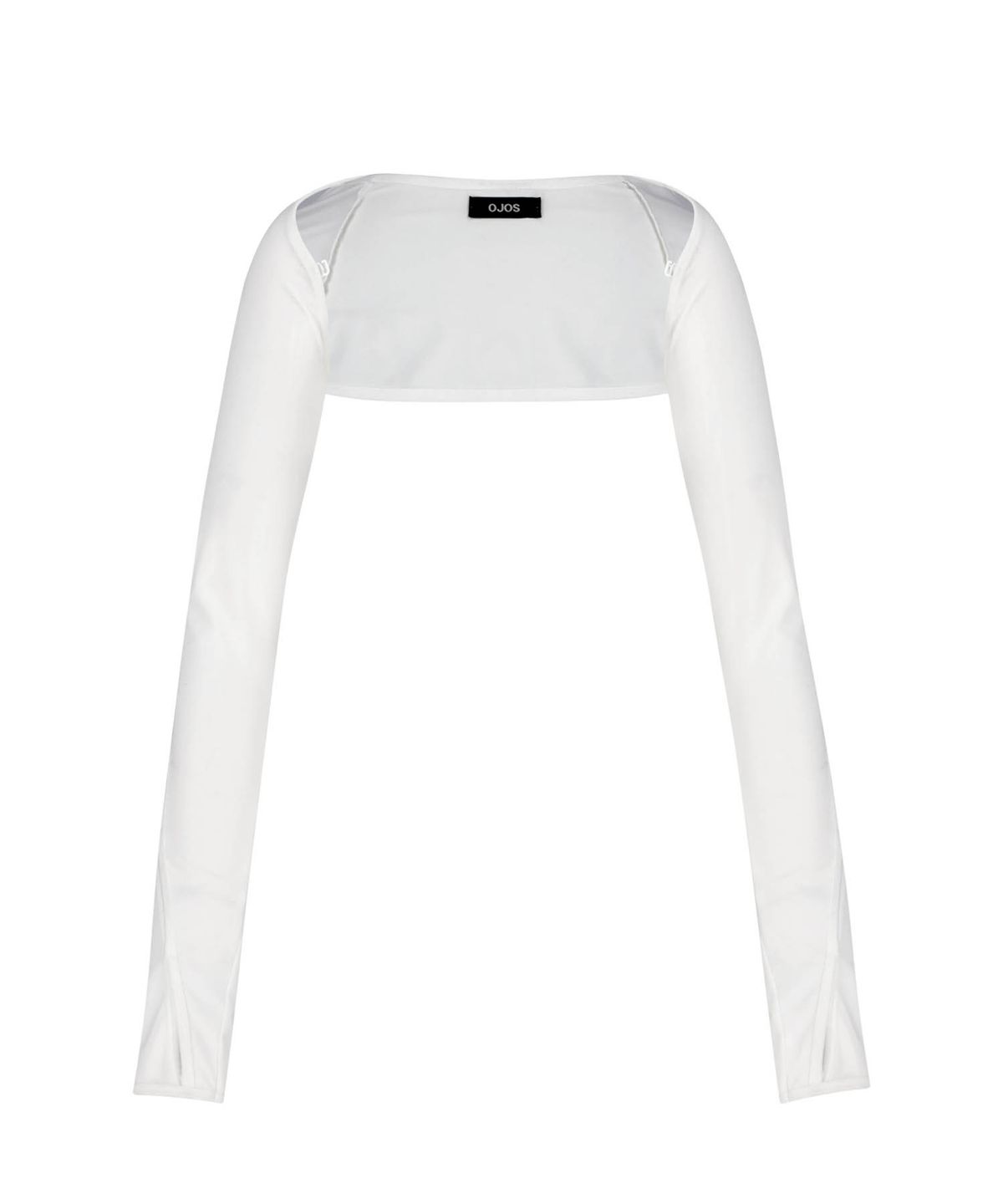 오호스(OJOS) Detachable Bolero Half Zip-up / Off White