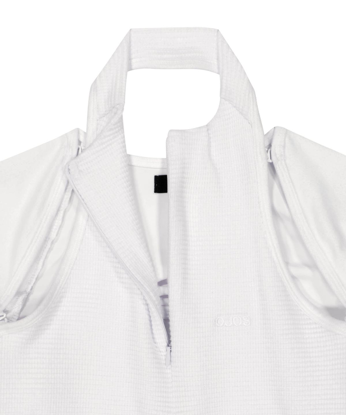 오호스(OJOS) Detachable Bolero Half Zip-up / Off White