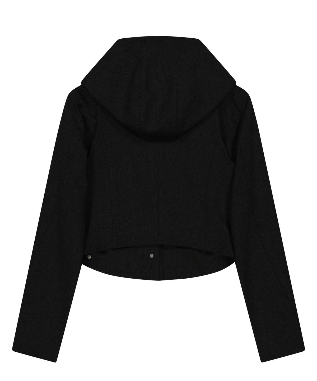 오호스(OJOS) Layered Bolero Wool Jacket / Black