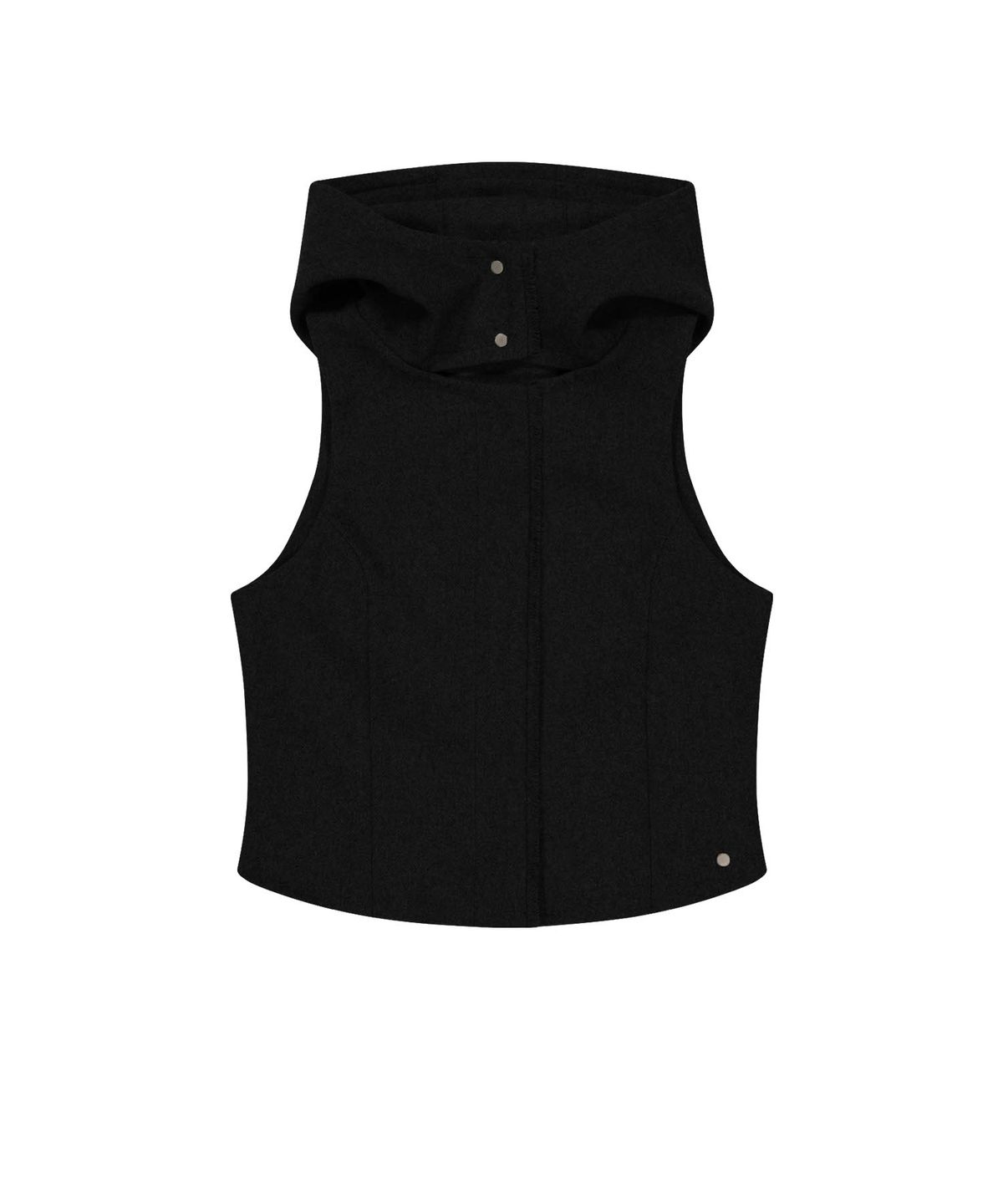 오호스(OJOS) Layered Bolero Wool Jacket / Black