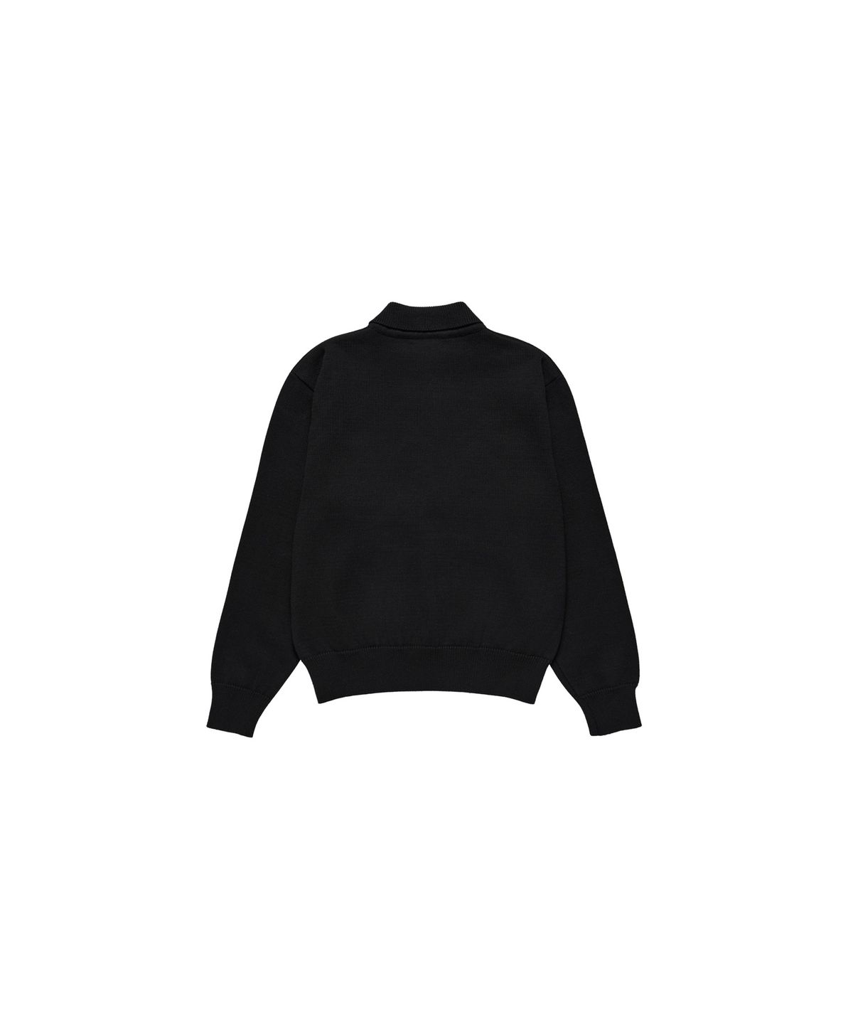 구보(GUVO) Wave collar knit Black