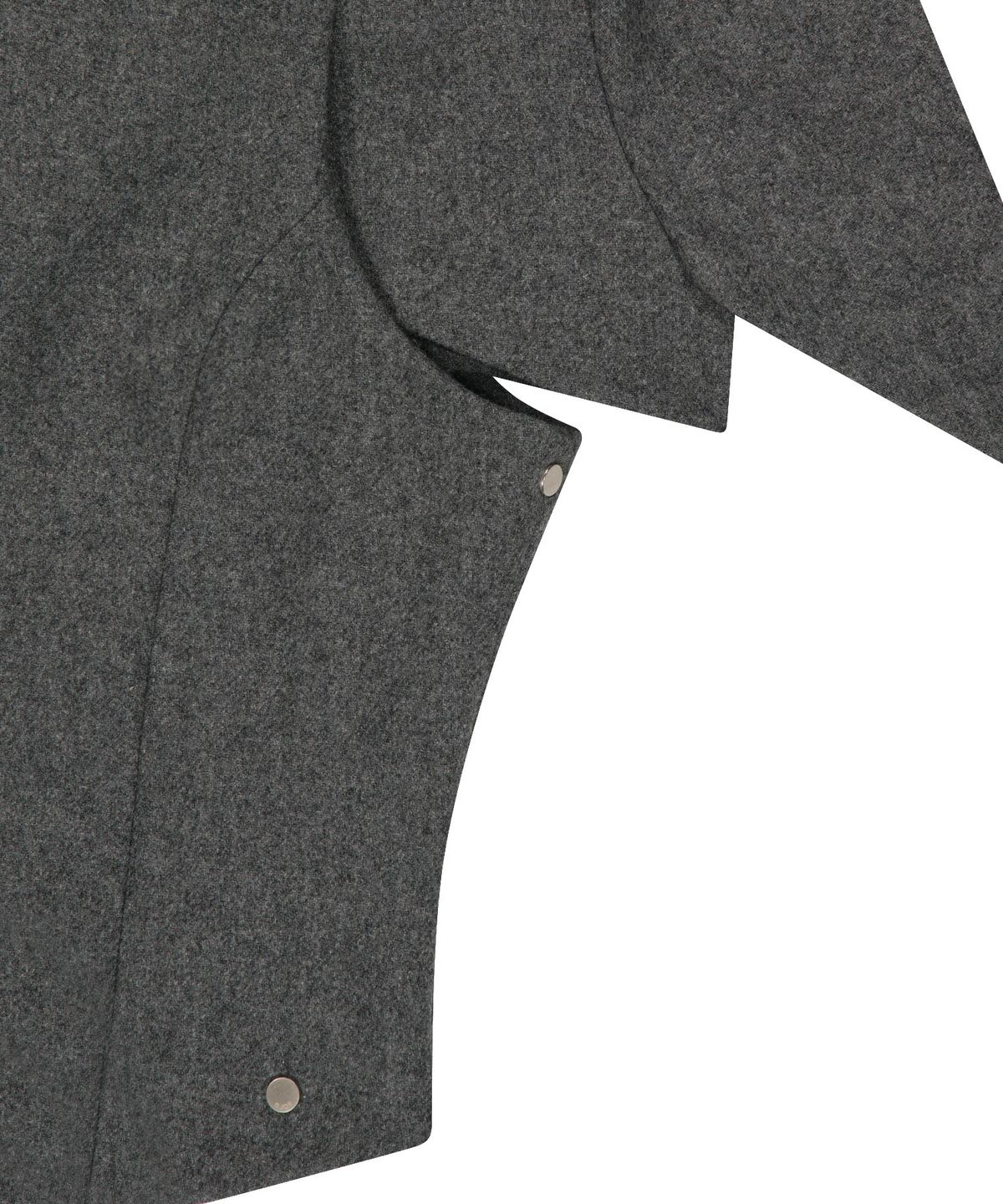 오호스(OJOS) Layered Bolero Wool Jacket / Grey