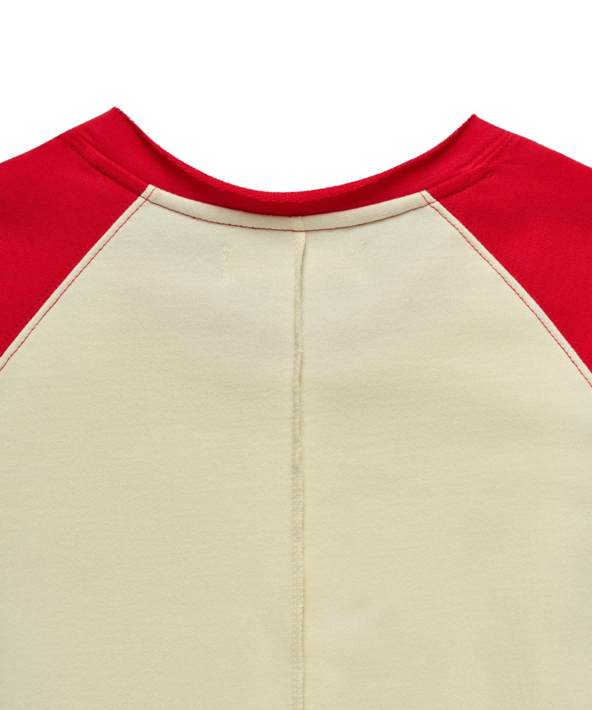 구보(GUVO) Cut-off raglan tee Red