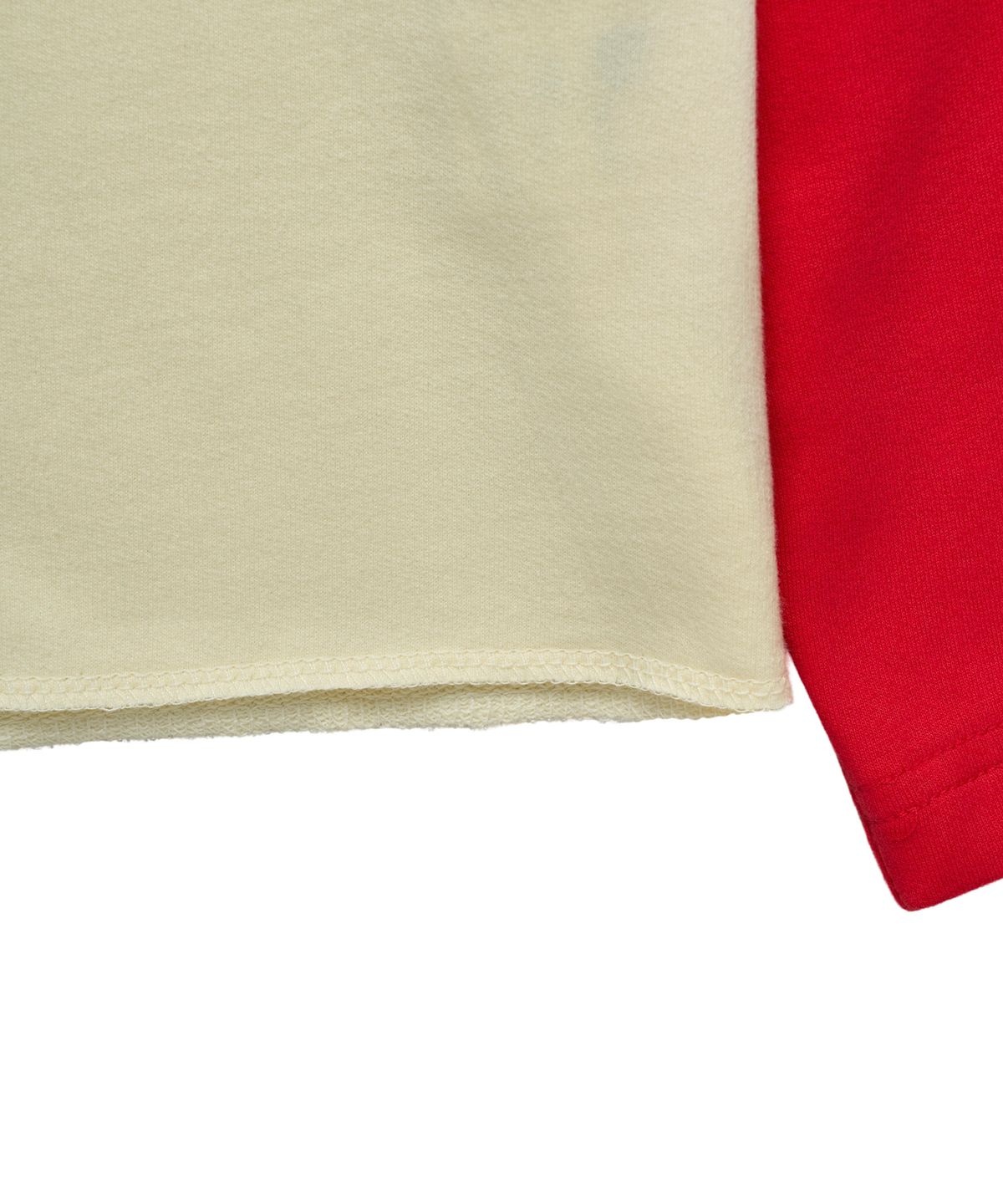 구보(GUVO) Cut-off raglan tee Red